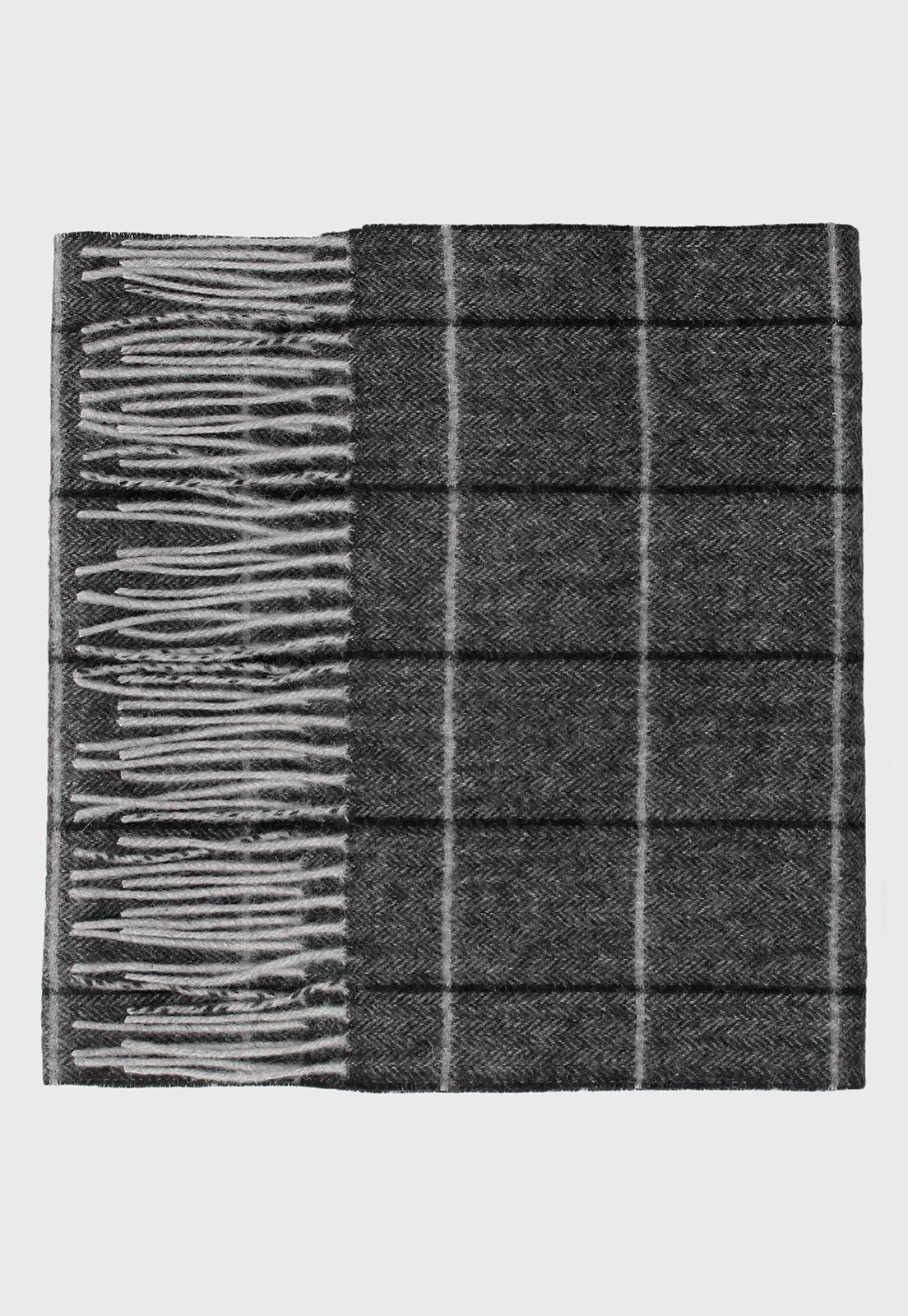 Bufanda espiga gris-1