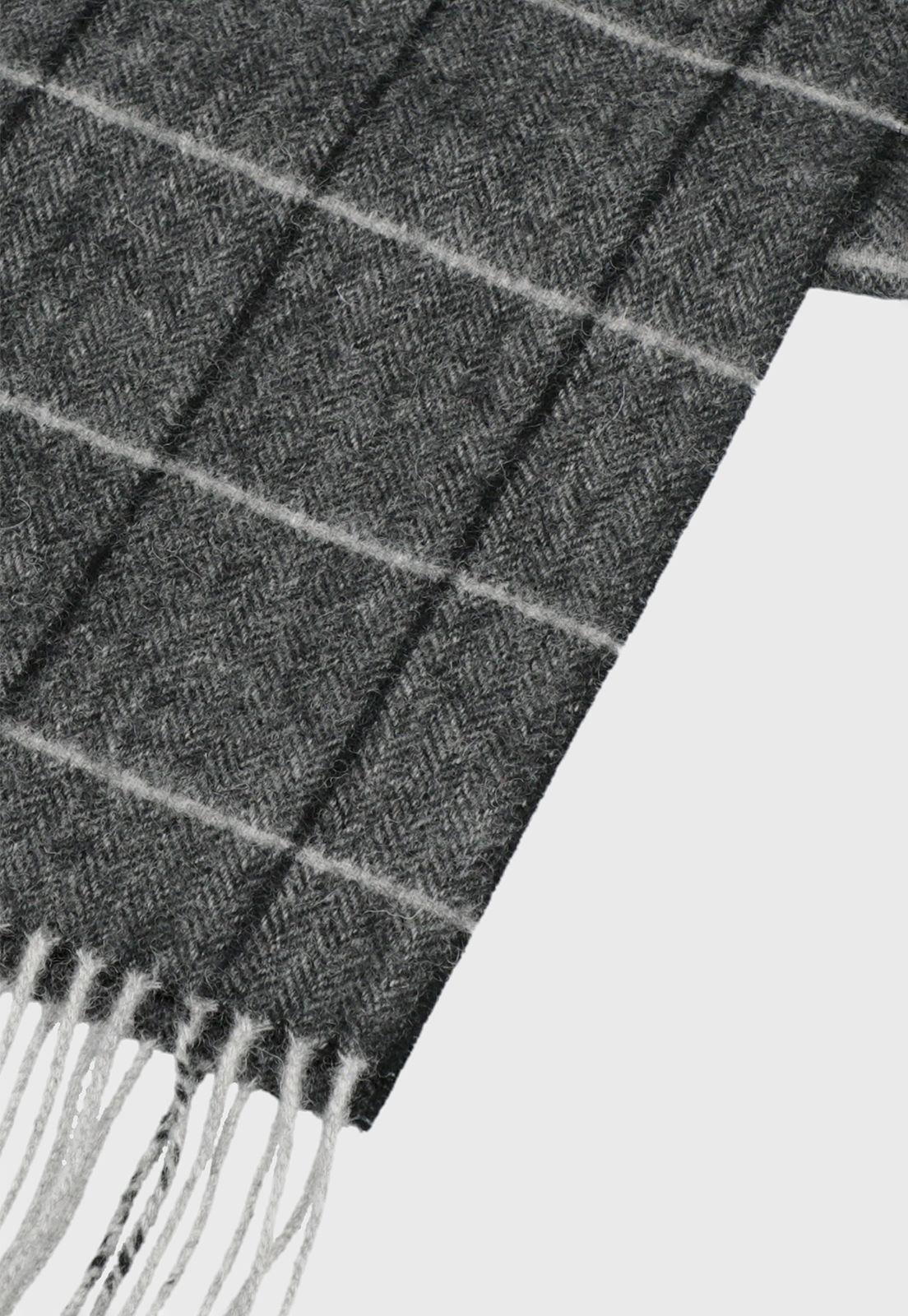 Bufanda espiga gris-2