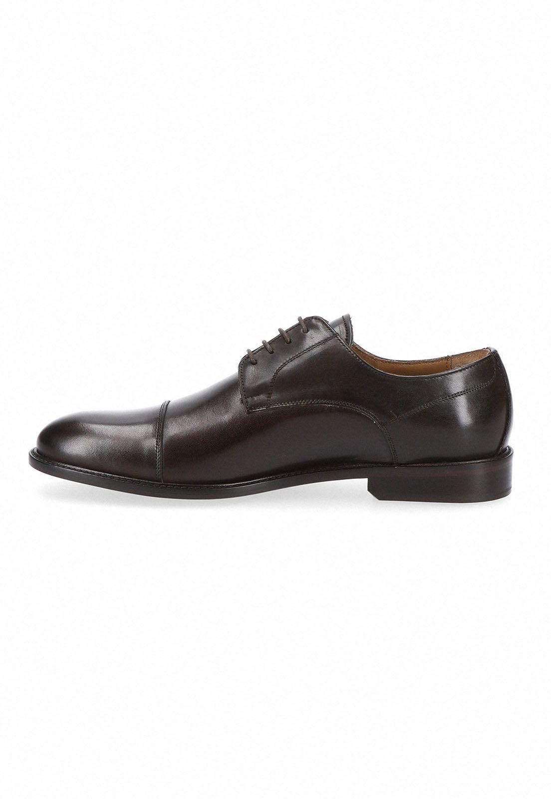 Zapatos Formal Italianos Voltago Cap Toe Oxford Cafe-1