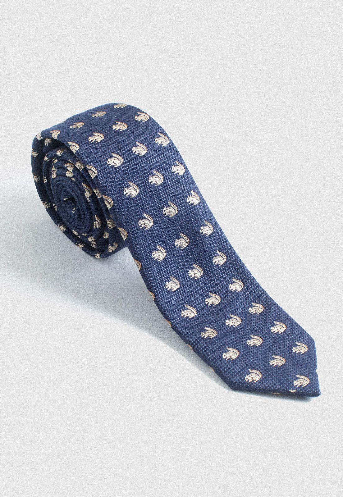 Corbata Europea Travel Navy-0