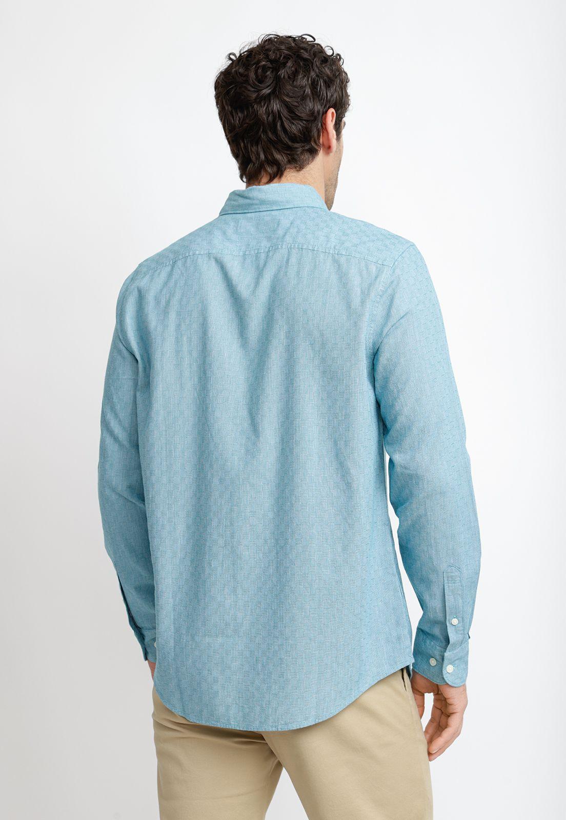 Camisa Hombre Celeste OPWM2511-1