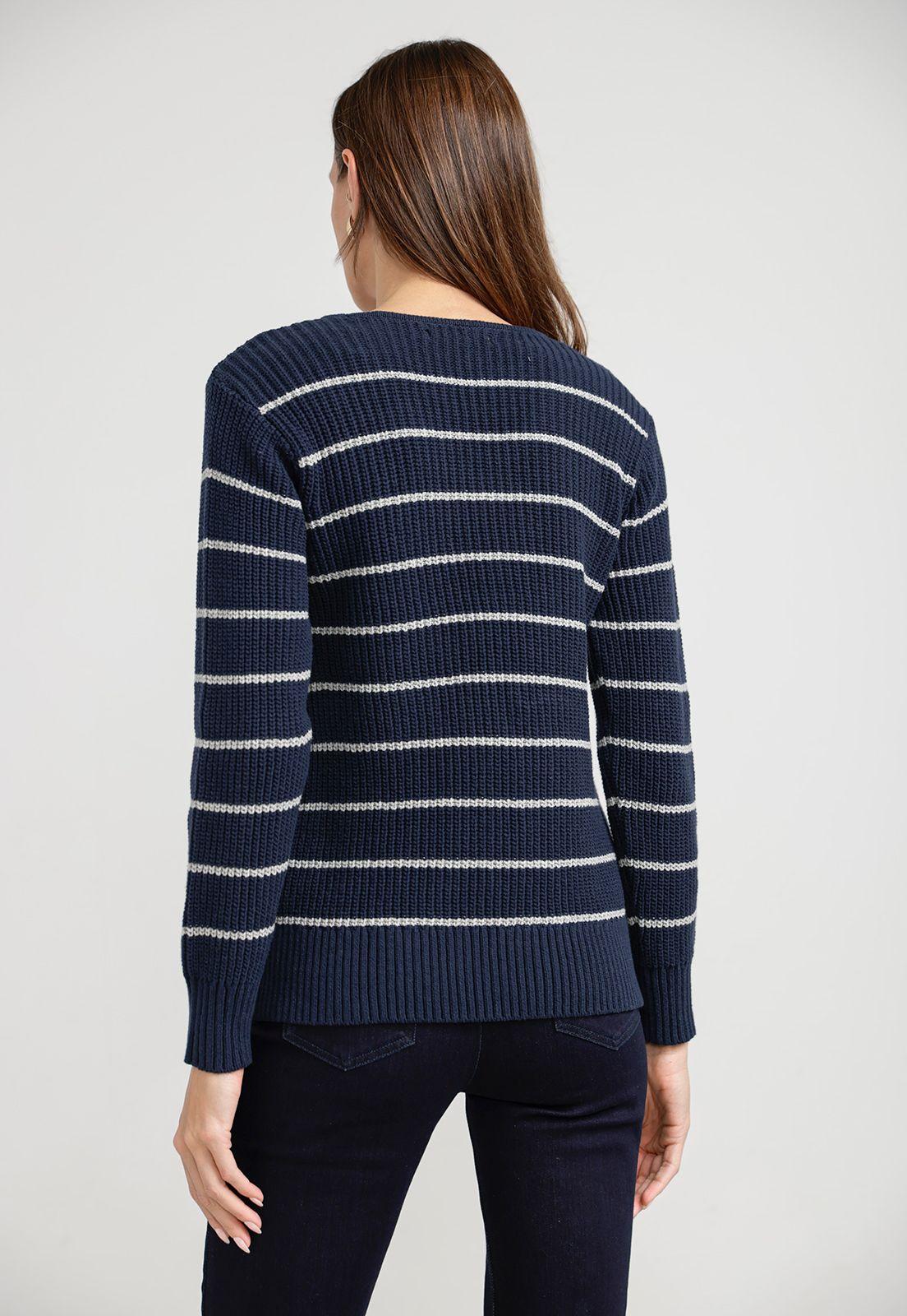 Sweater Mujer Granate Algodón Marino-1