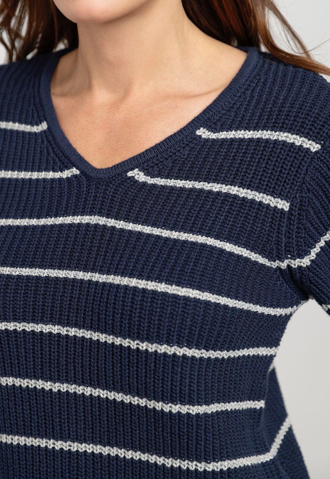 Sweater Mujer Granate Algodón Marino-2
