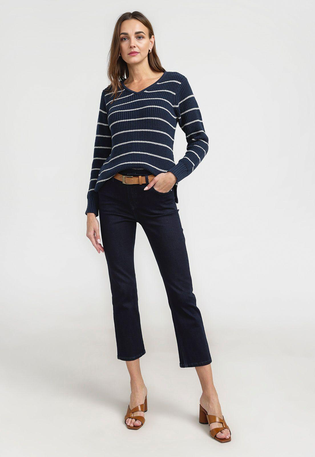 Sweater Mujer Granate Algodón Marino-3