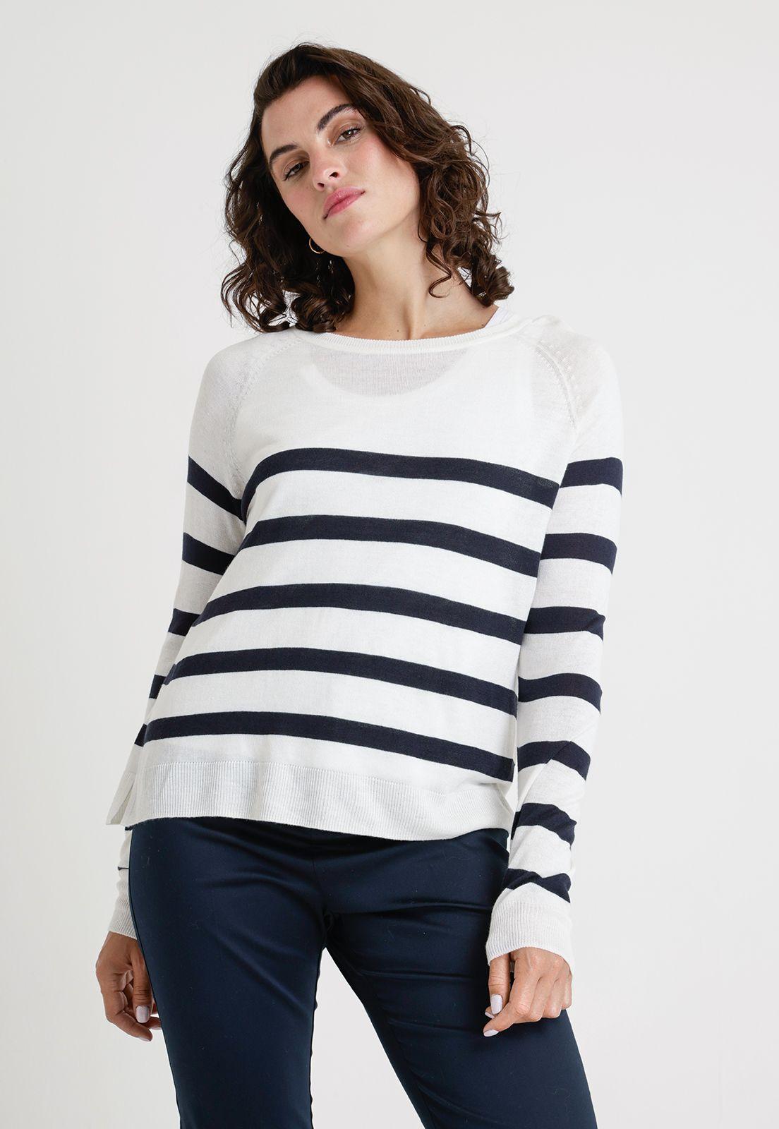 Tejido De Mujer Modelo Mao Color Crudo-0