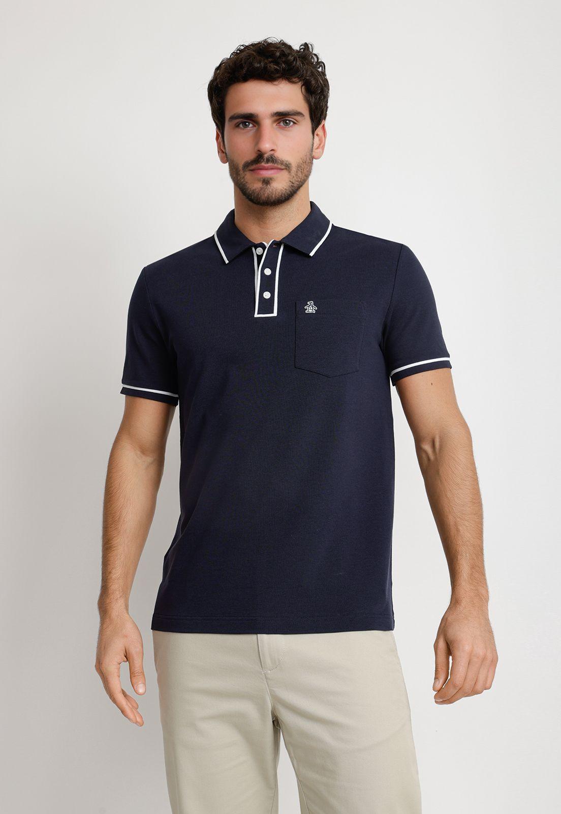 Polera Hombre Polo Manga Corta Navy OPKB0690-0
