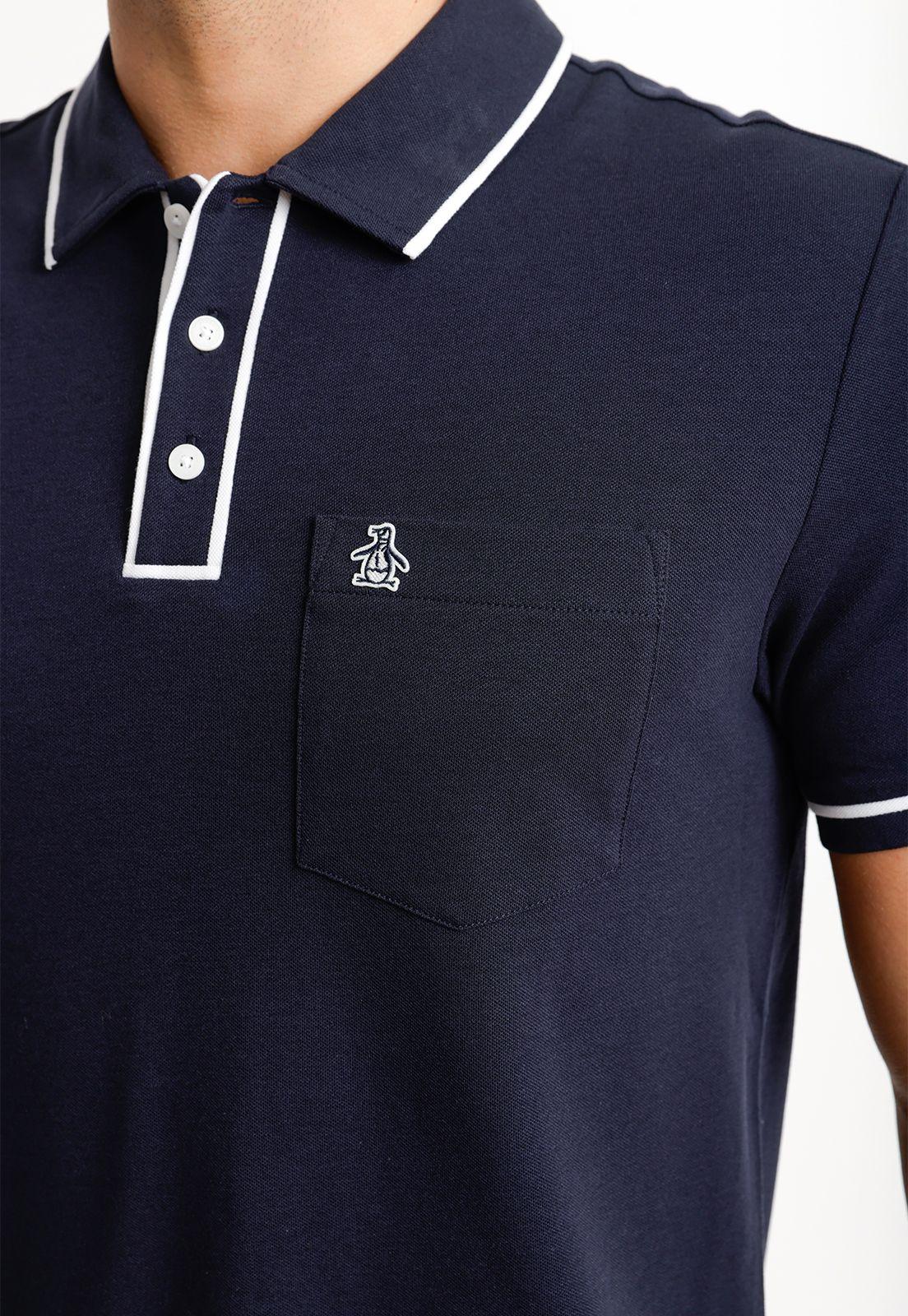 Polera Hombre Polo Manga Corta Navy OPKB0690-2