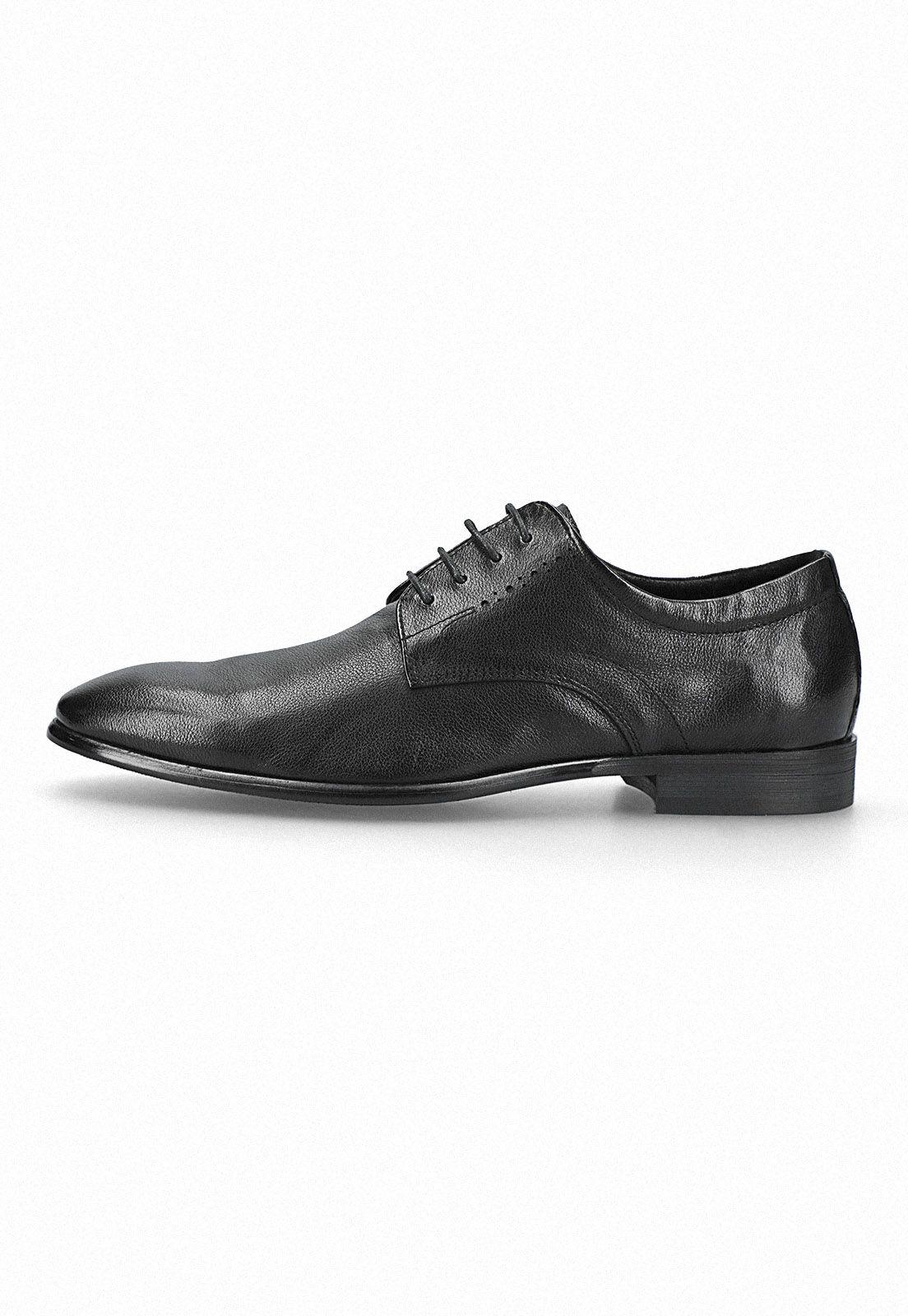 Zapato Hombre Formal Cuero Soft Negro-1