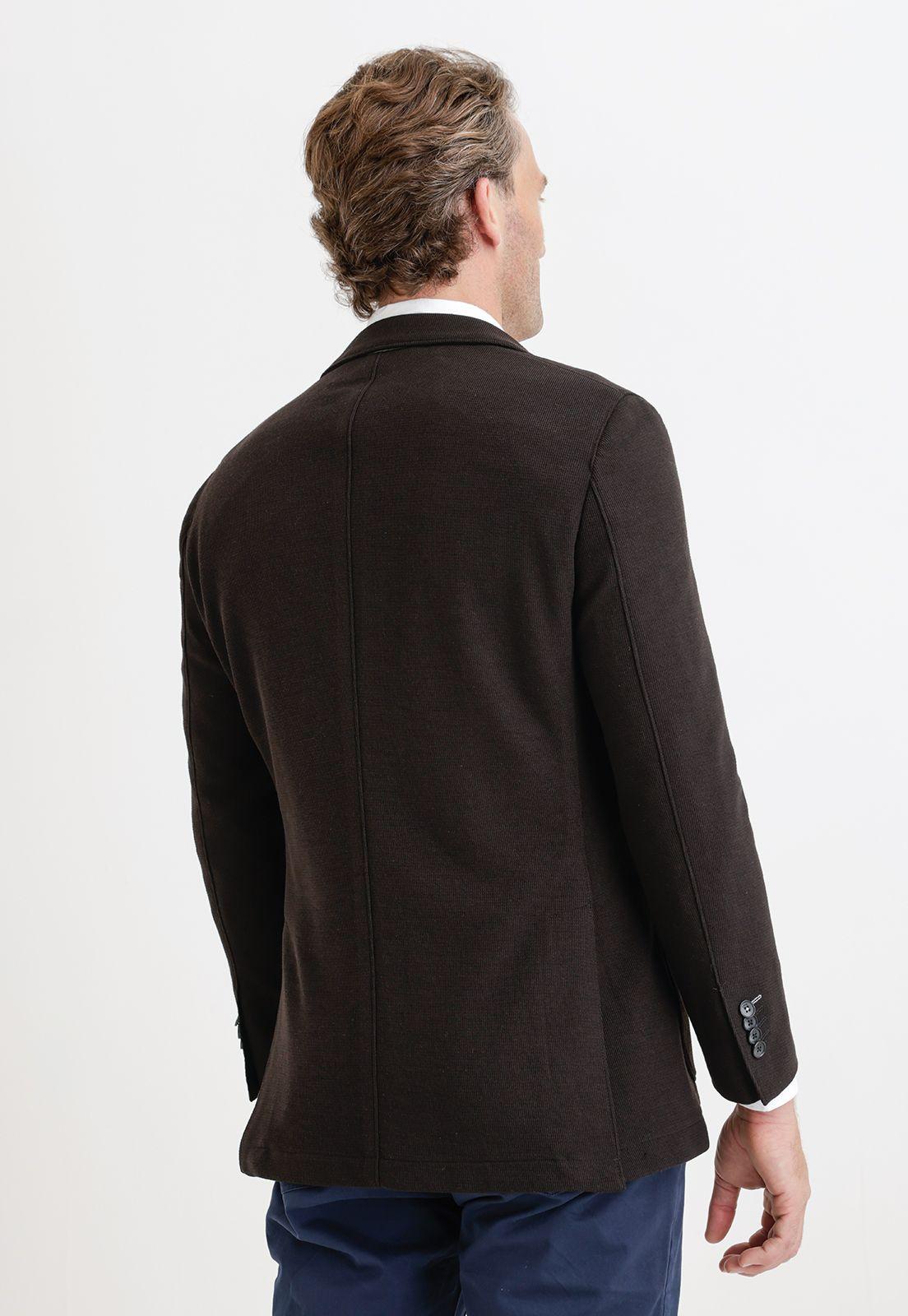 Chaqueta hombre tejida negro-1