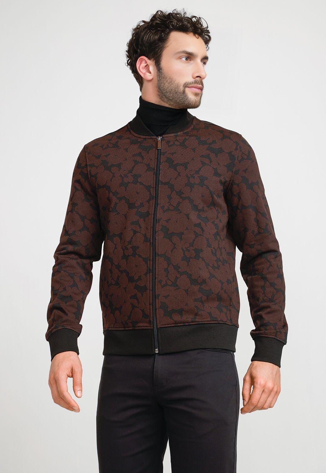 Polerón Hombre Bomber Negro-0