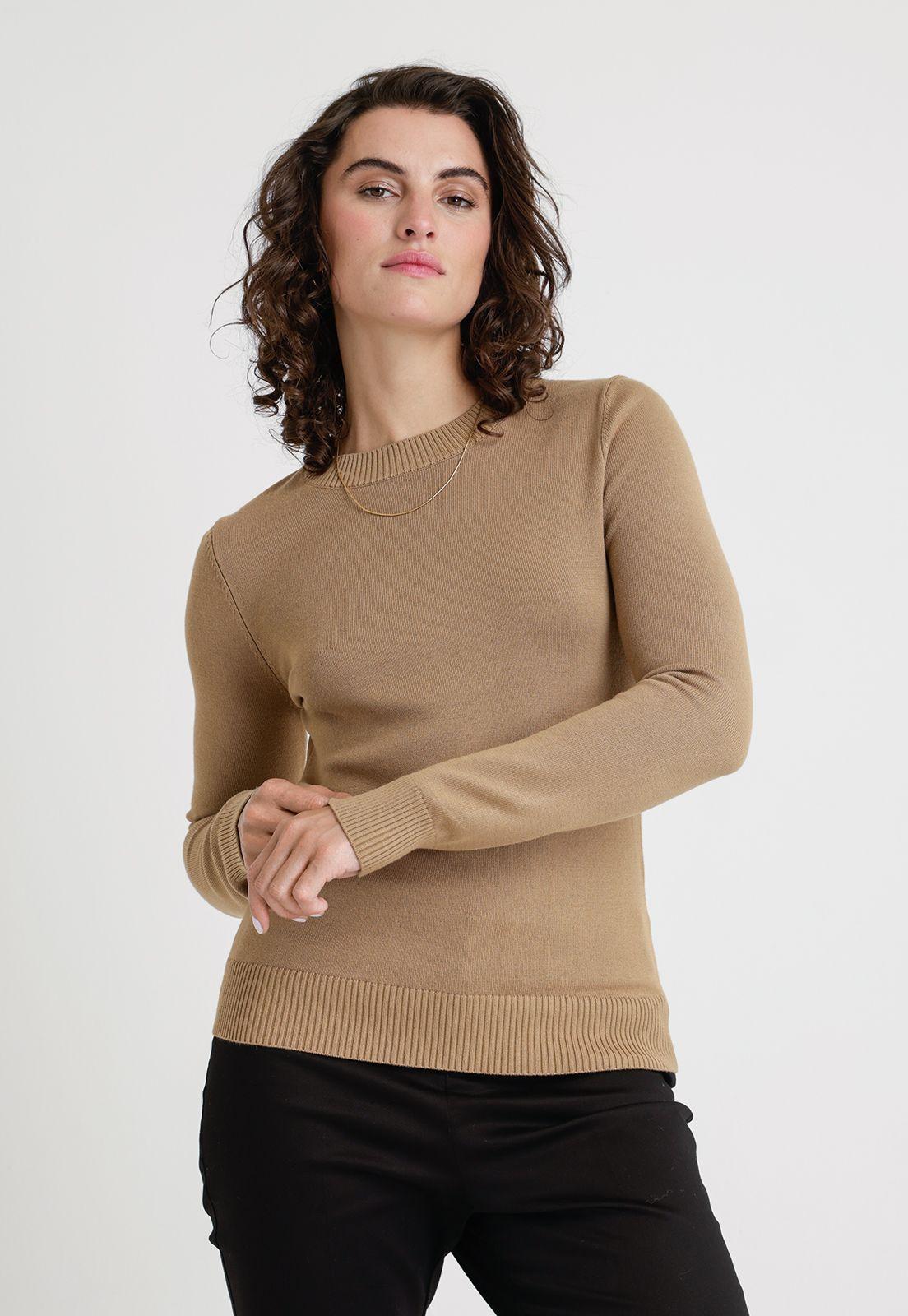 Tejido De Mujer Modelo Aroa Color Beige-0