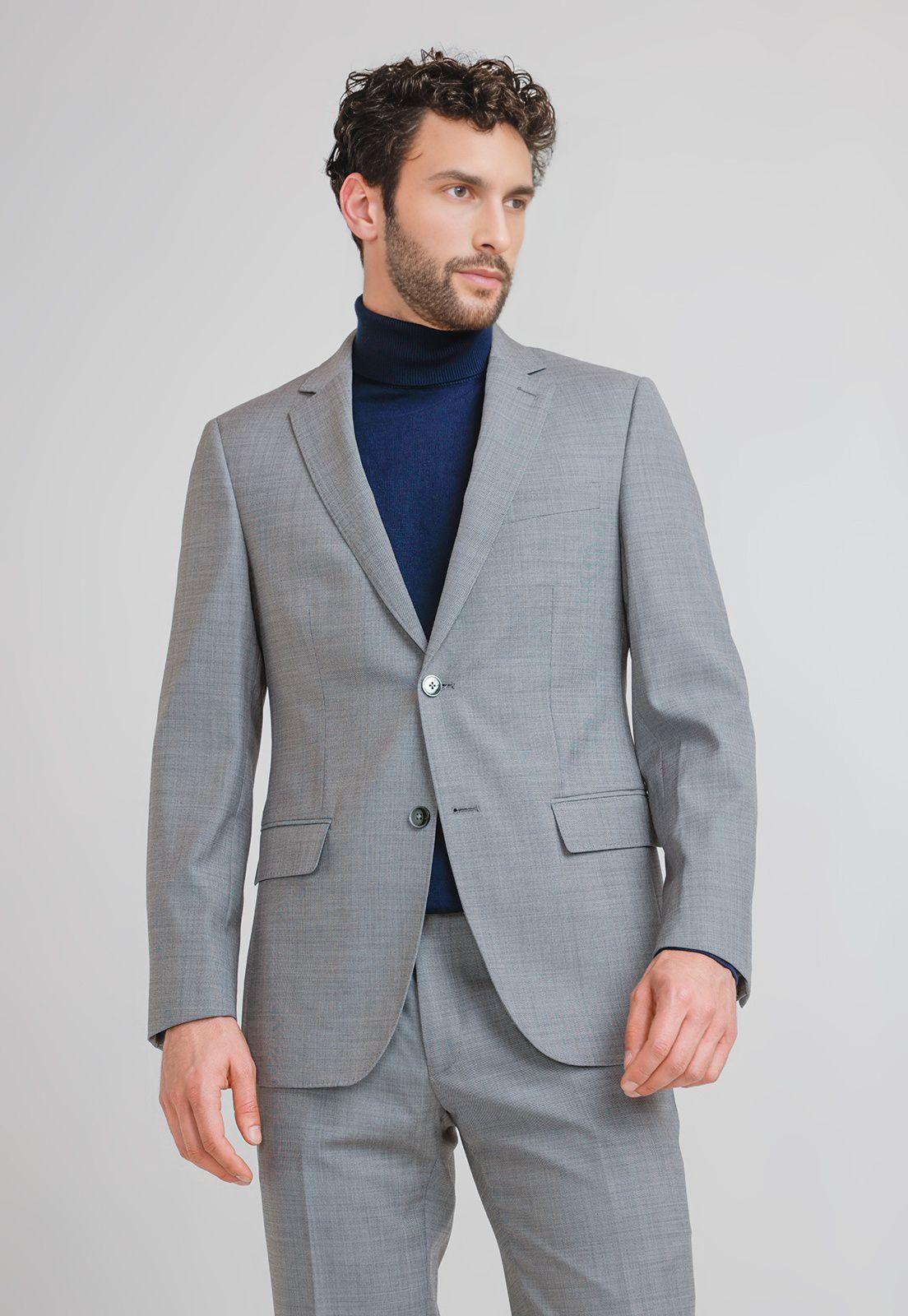 Traje Hombre Formal Washable Executive Gris Claro-3