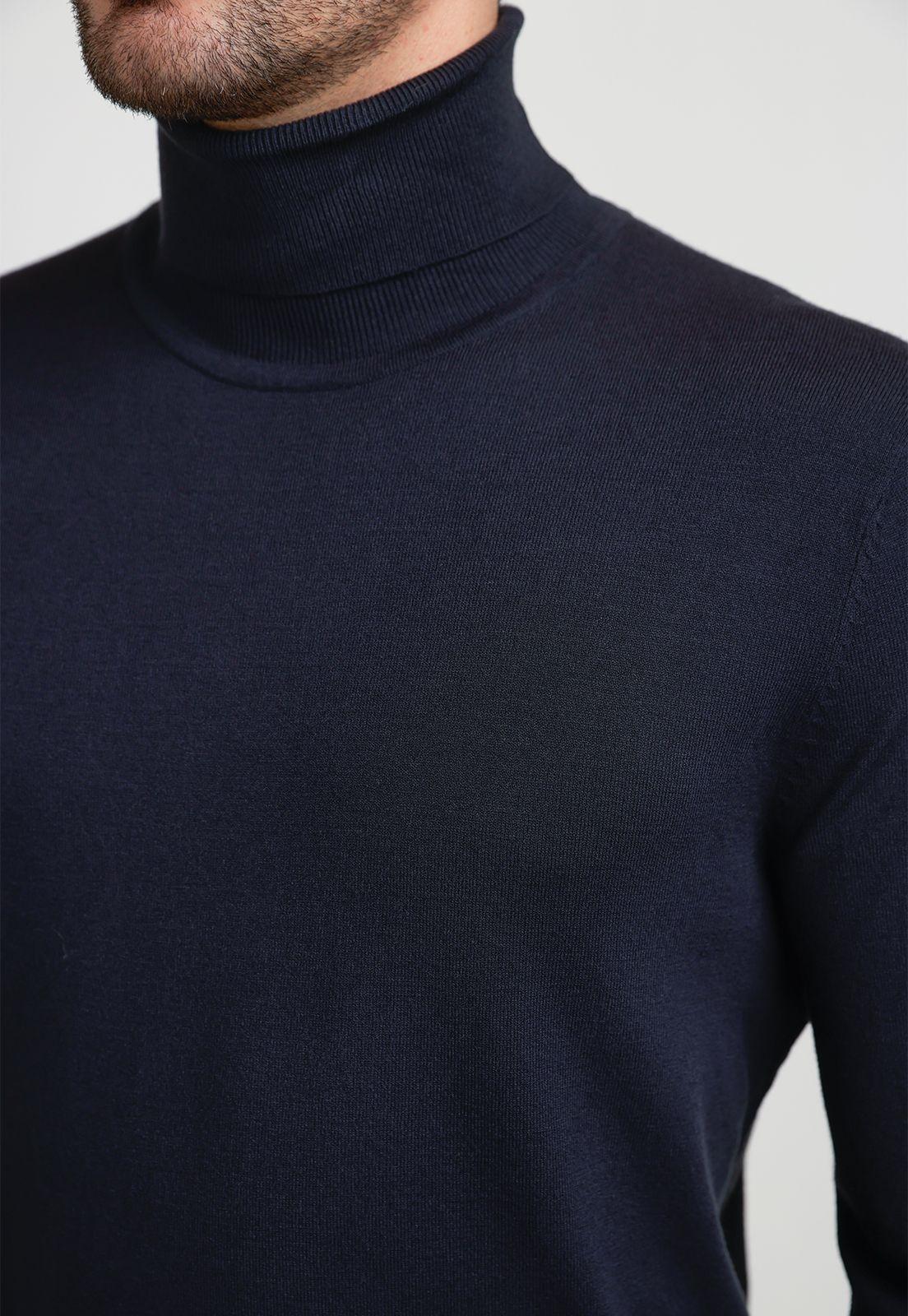 Sweater Cuello Alto Navy Hombre-2