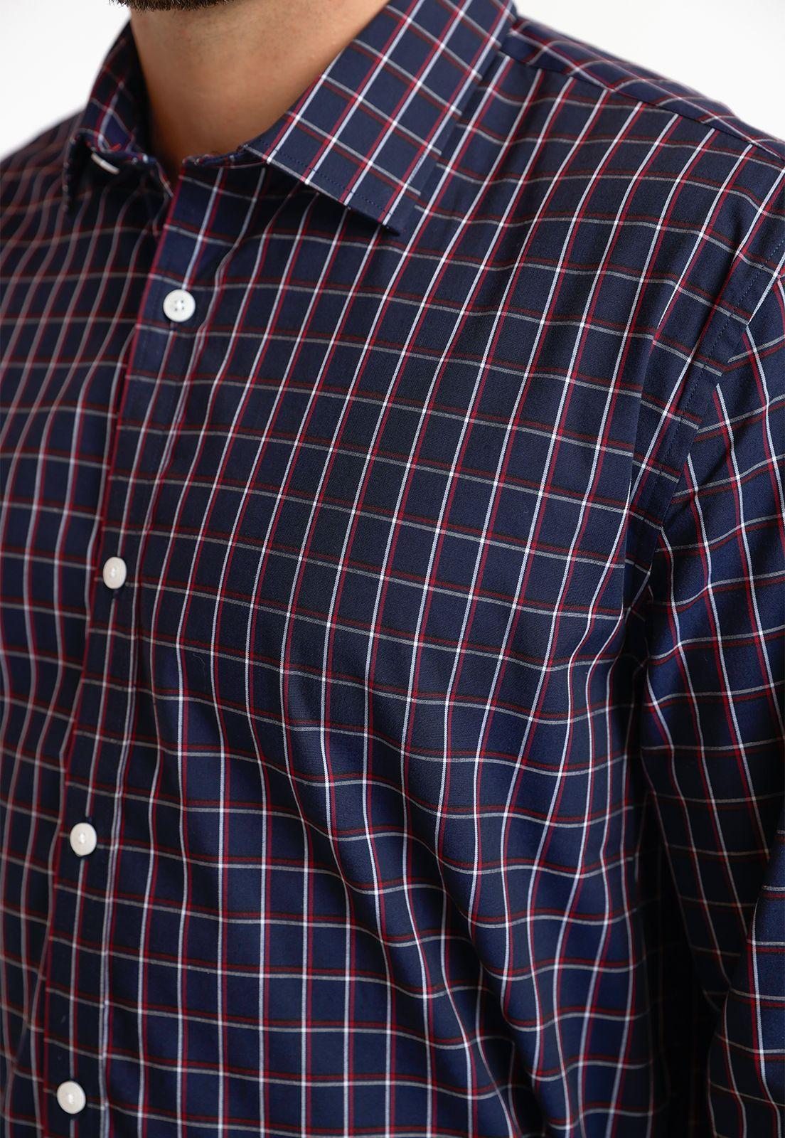Camisa Formal Hombre Navy-2