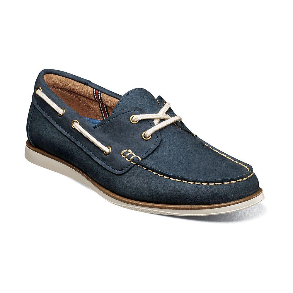 Mocasines Atlantic Moc Toe Boat Shoe Navy-0