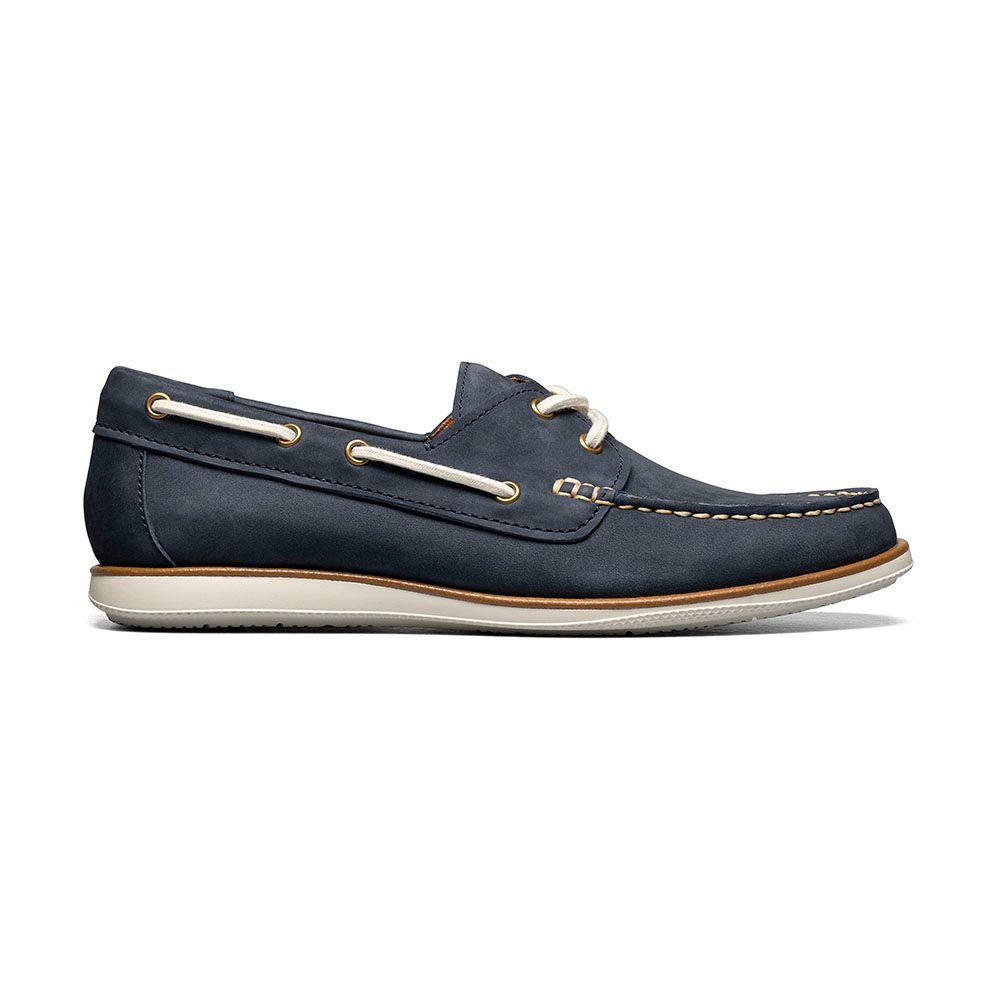 Mocasines Atlantic Moc Toe Boat Shoe Navy-2
