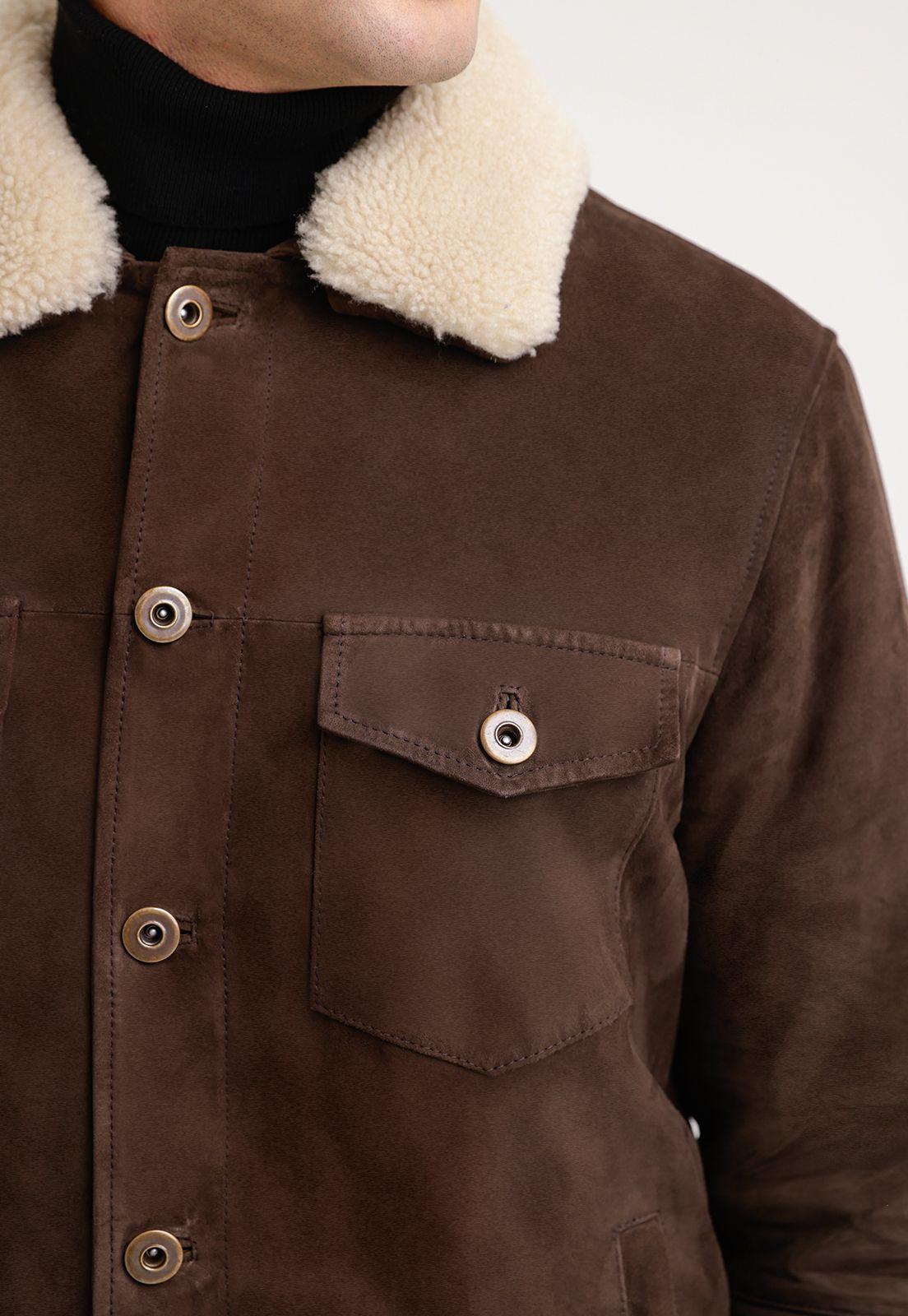 Chaqueta Cuero Suede Hombre-2