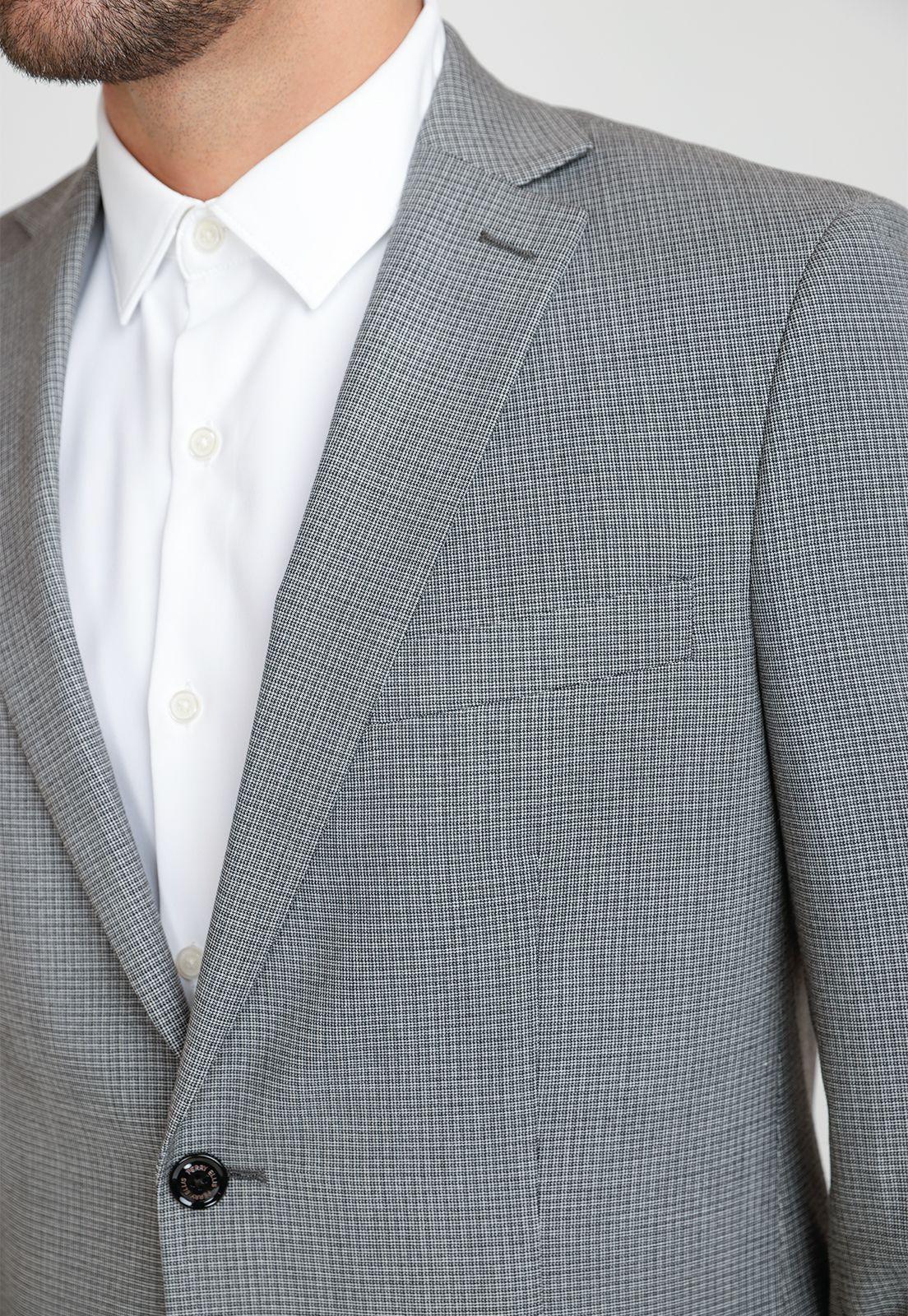 Chaqueta Hombre Traje Suit Separates Washable Gris-2