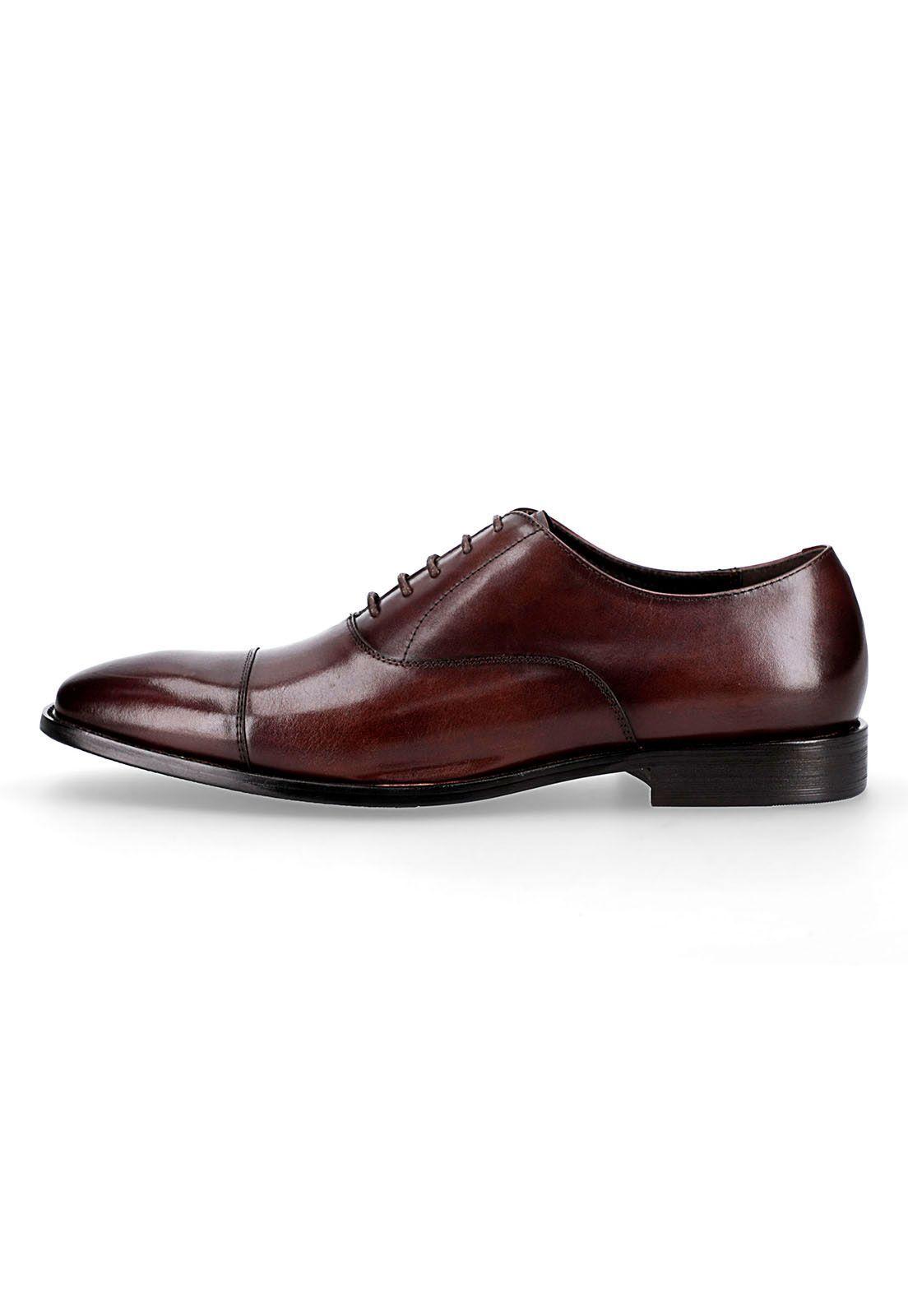 Zapato Formal Cuero Café-1