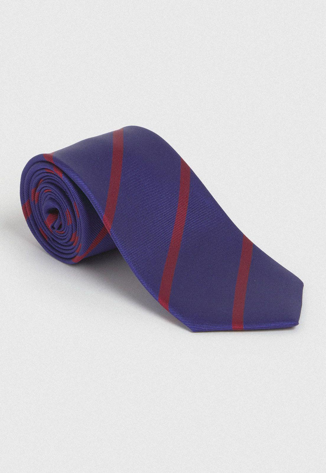 Corbata Formal Hombre Seda Diseño Travel Azulino-2