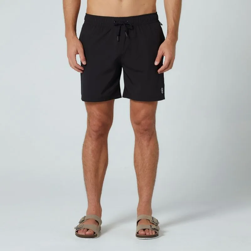 Traje de Baño Hombre Negro-0