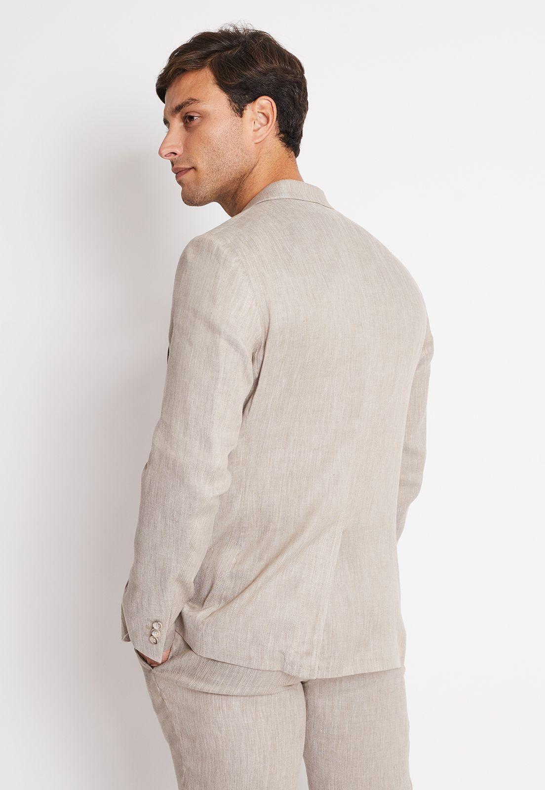 Chaqueta Hombre Lino Suit Separates Natural-1