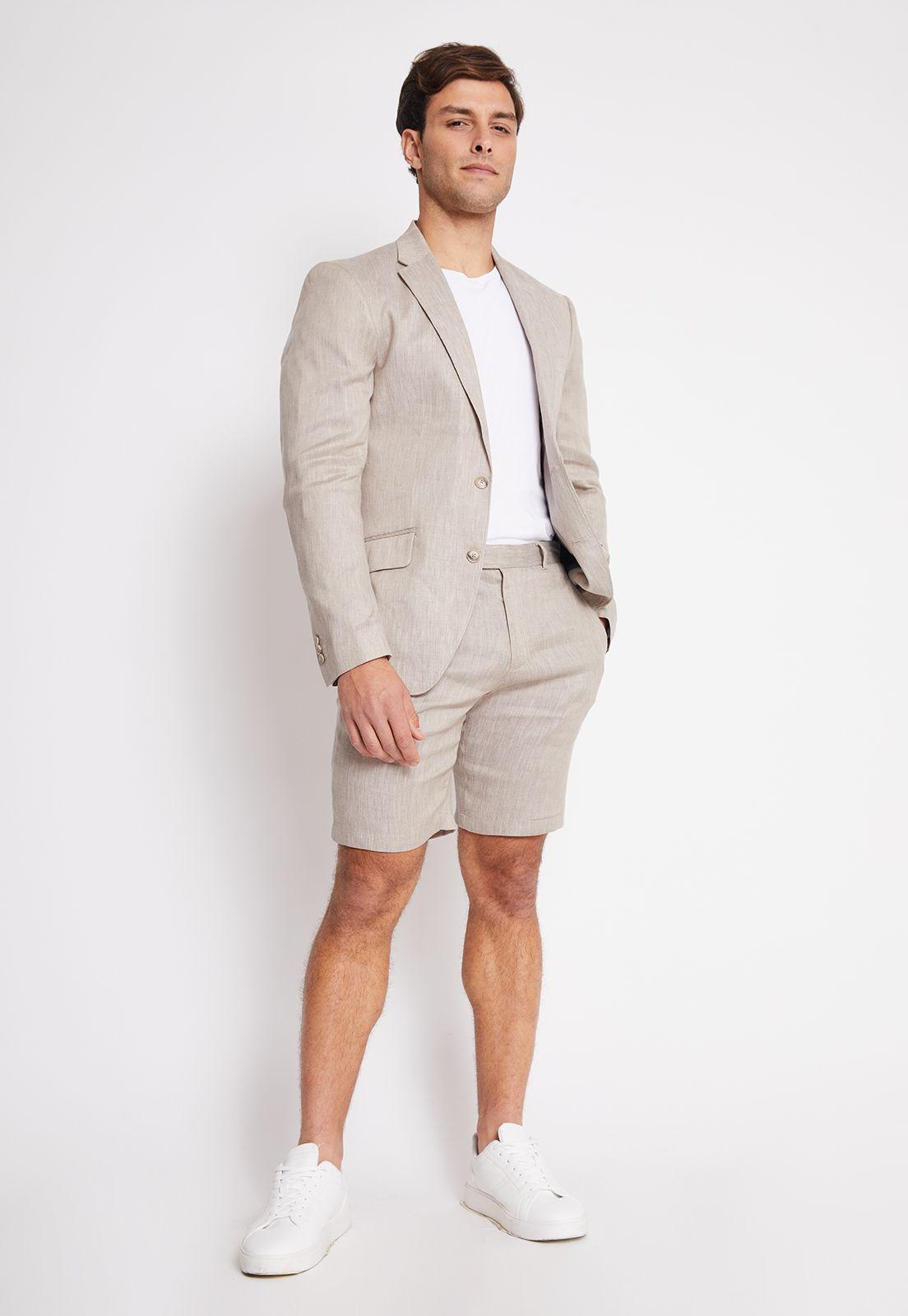 Chaqueta Hombre Lino Suit Separates Natural-3