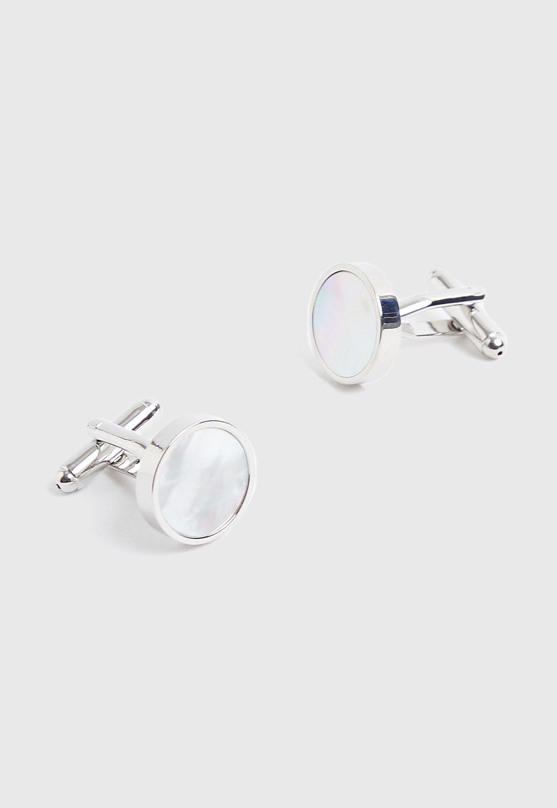 Collera circular metal/esmalte perla-1