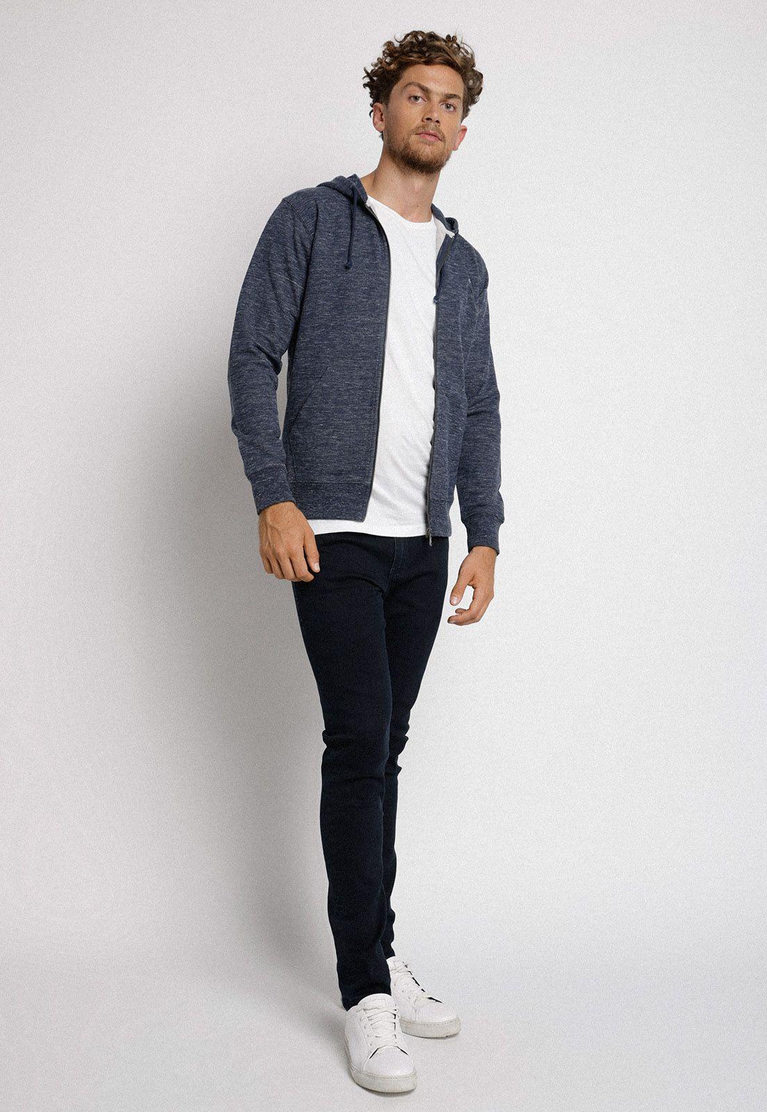 Polerón Hombre Slim Fit Waterloo Algodón Azul Marino-3