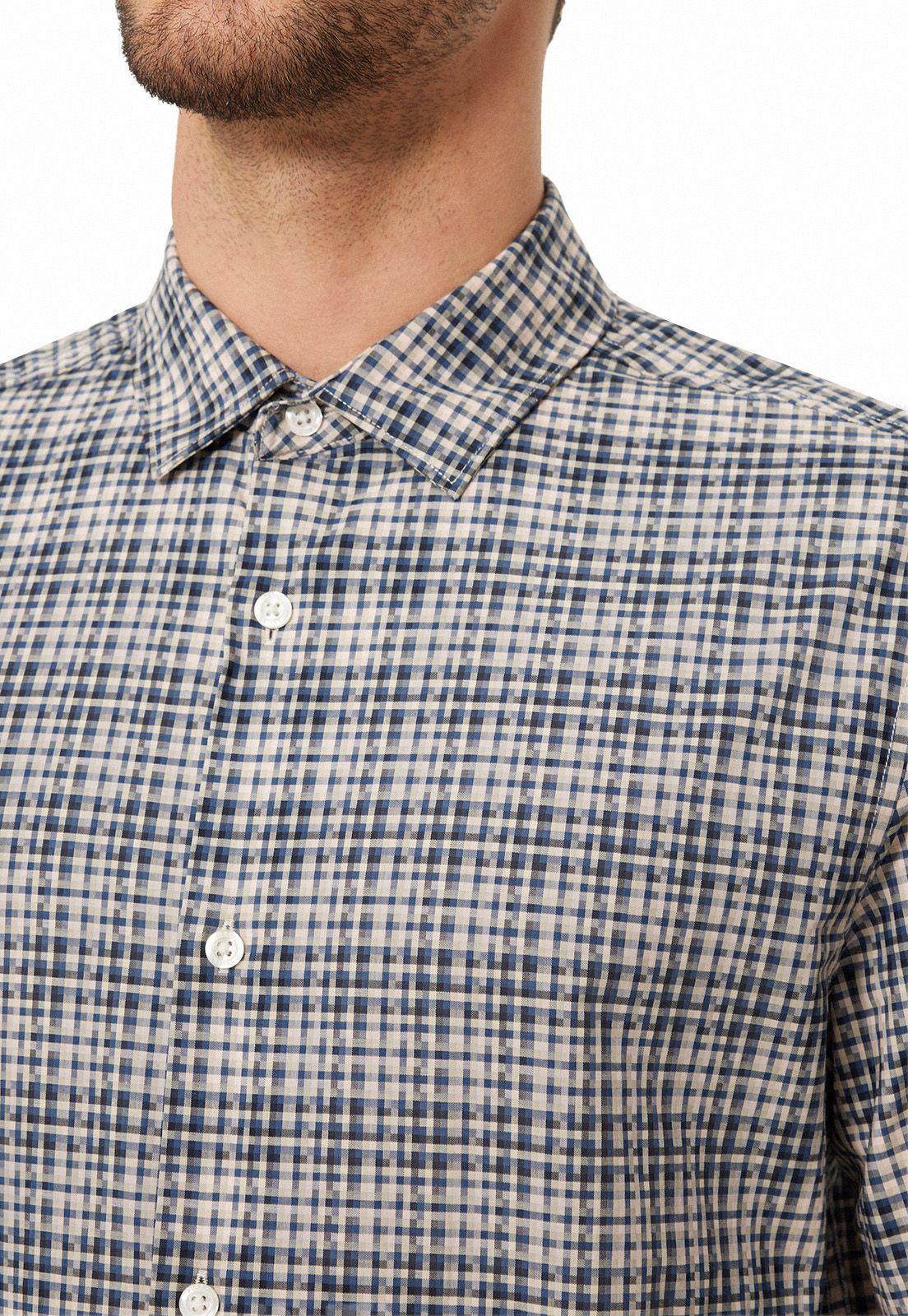 Camisa Casual Estampada Beige-2