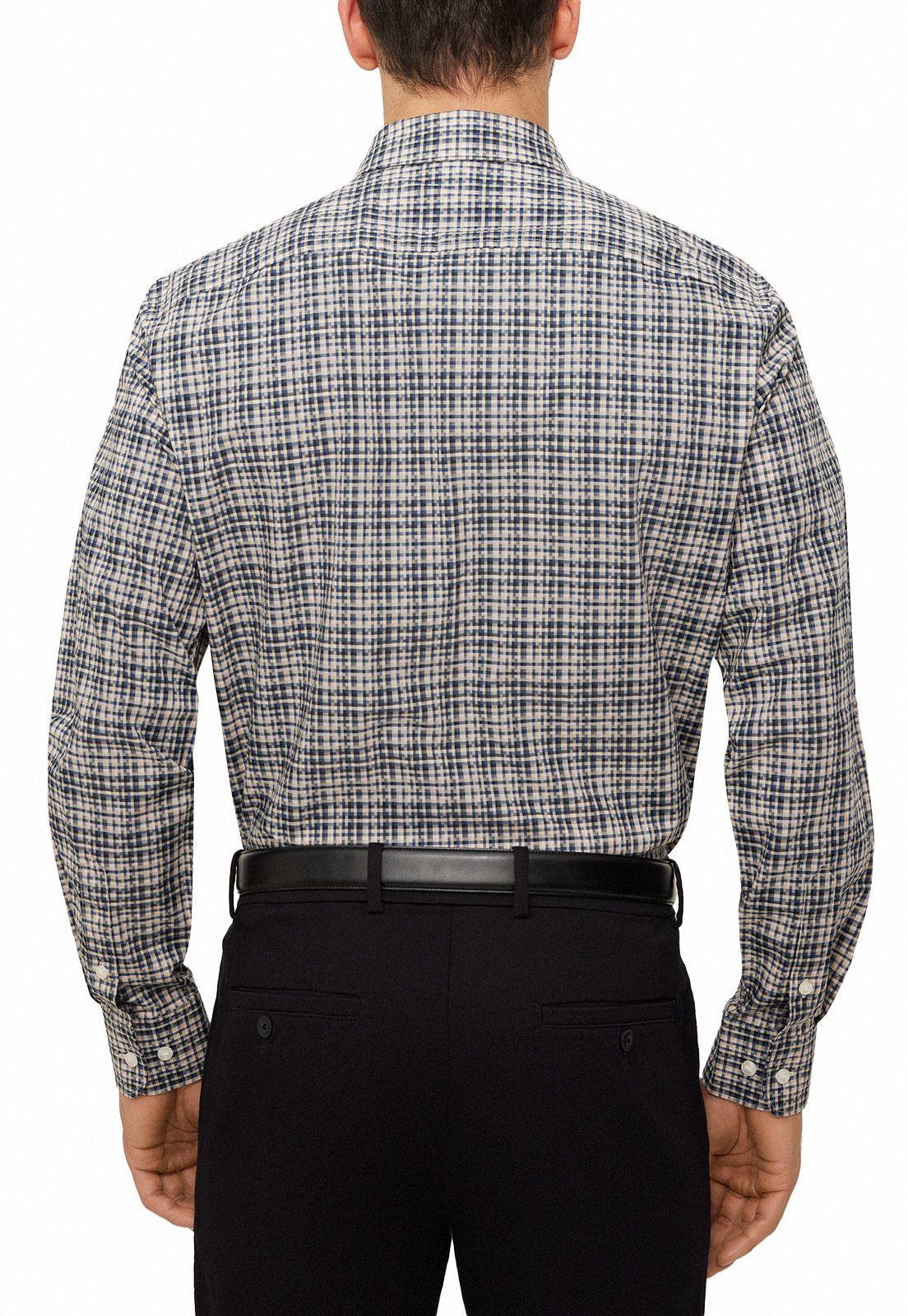 Camisa Casual Estampada Beige-1