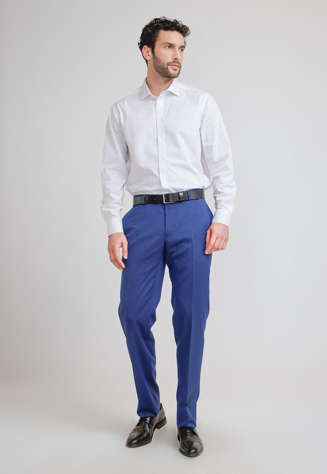 Pantalón Hombre Formal Eb12 Azulino-3
