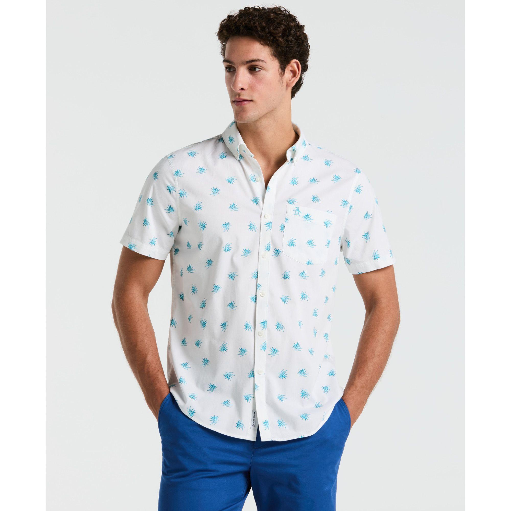 Camisa Hombre Manga Corta Blanca OPWM2517-0
