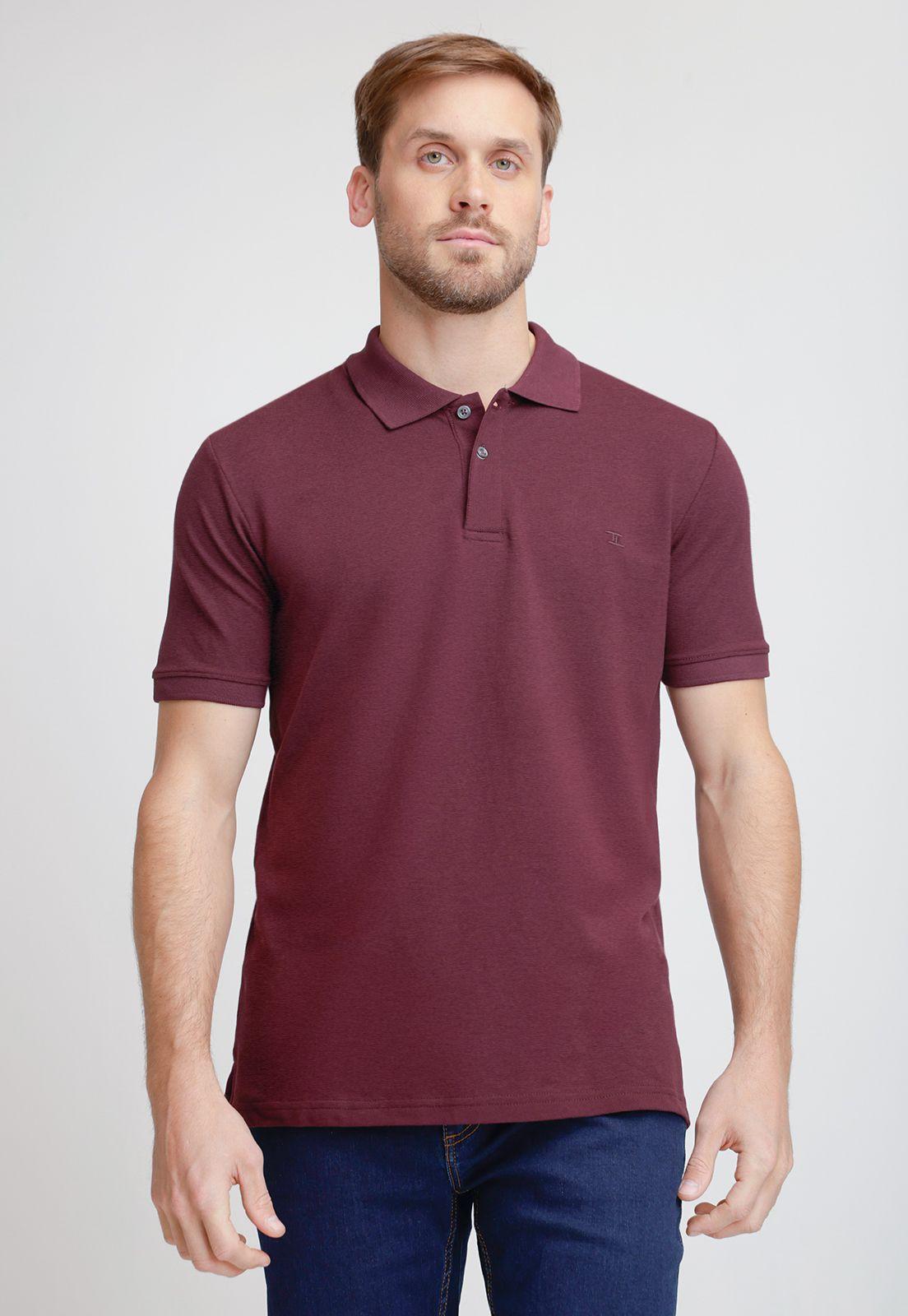 Polera hombre polo Marinni burdeo-0