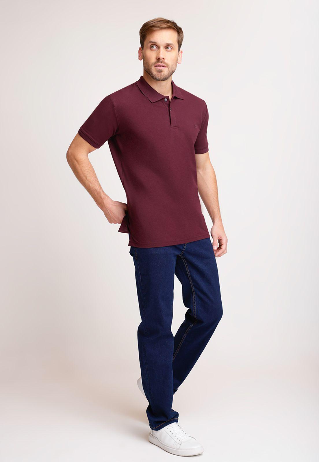 Polera hombre polo Marinni burdeo-3