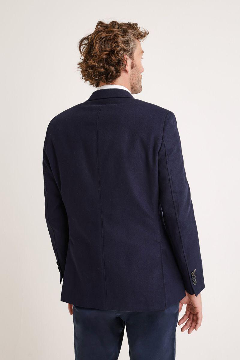 Chaqueta Hombre Algodón Espiga Slim Cross Azul Marino-2