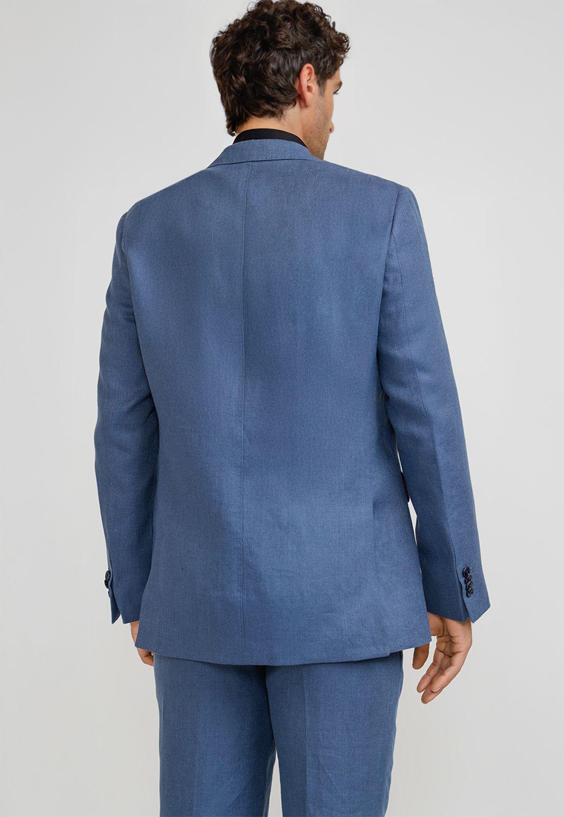 Chaqueta Hombre Formal Lino Mix&Color Azul-1