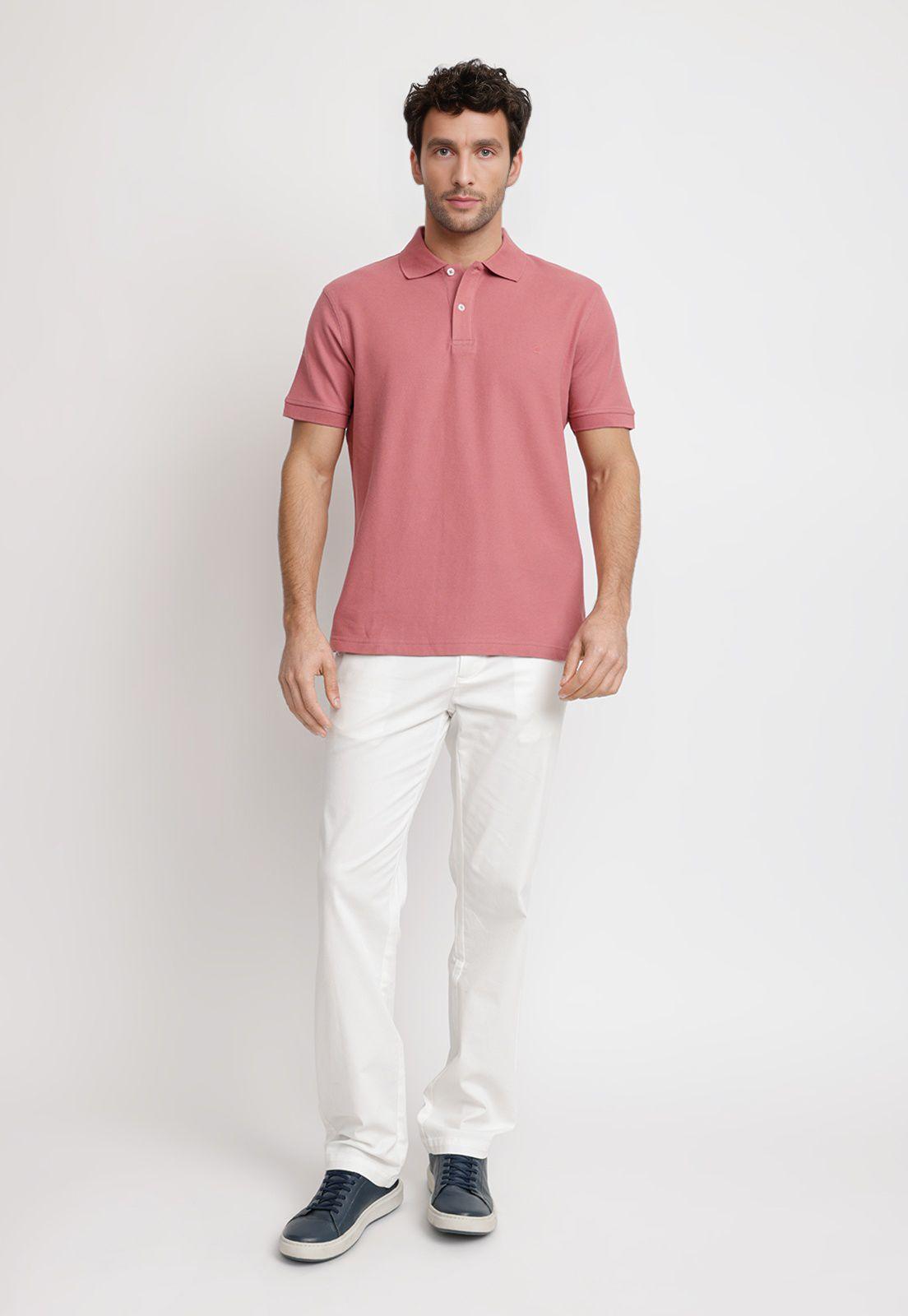 Polera Polo Pique Algodón Marini Rojo-3