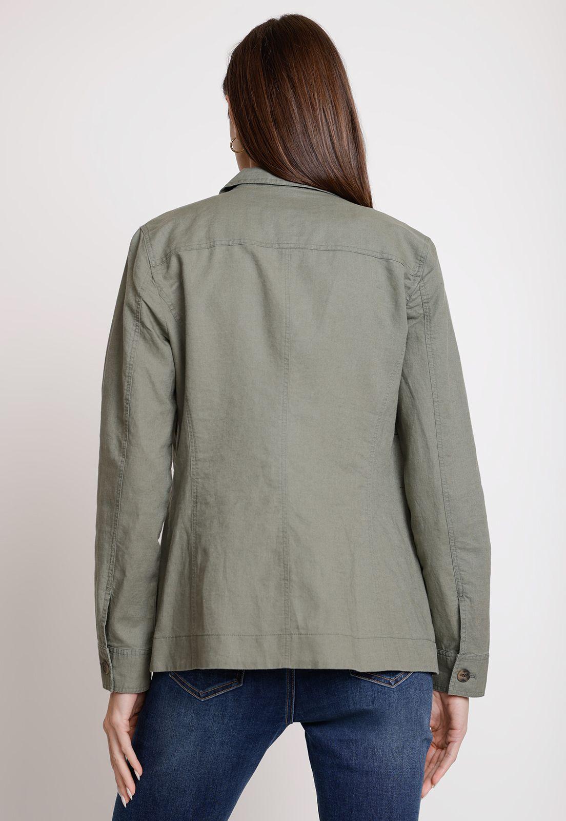 Sobrecamisa de Mujer Modelo Astazú Color Safari-1