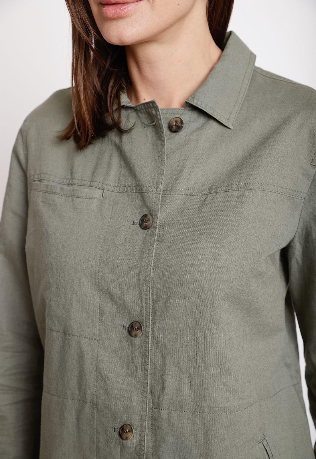 Sobrecamisa de Mujer Modelo Astazú Color Safari-2
