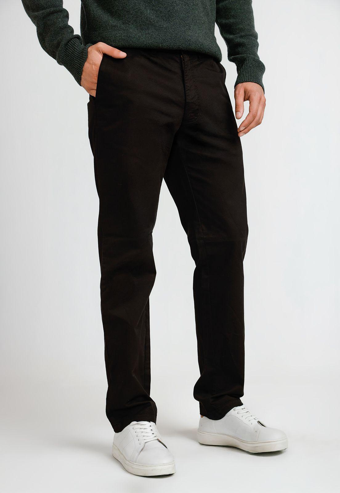 Pantalón Hombre Algodón Vinci Negro-0