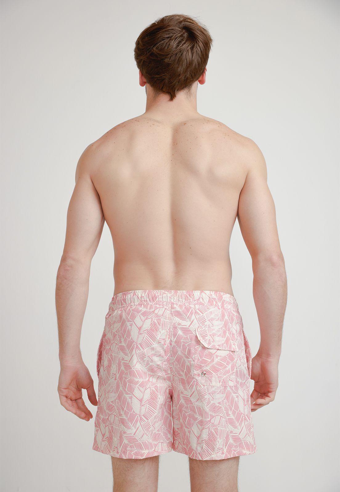 Traje De Baño Hombre Poliéster Estampado Slim Juma Coral-1