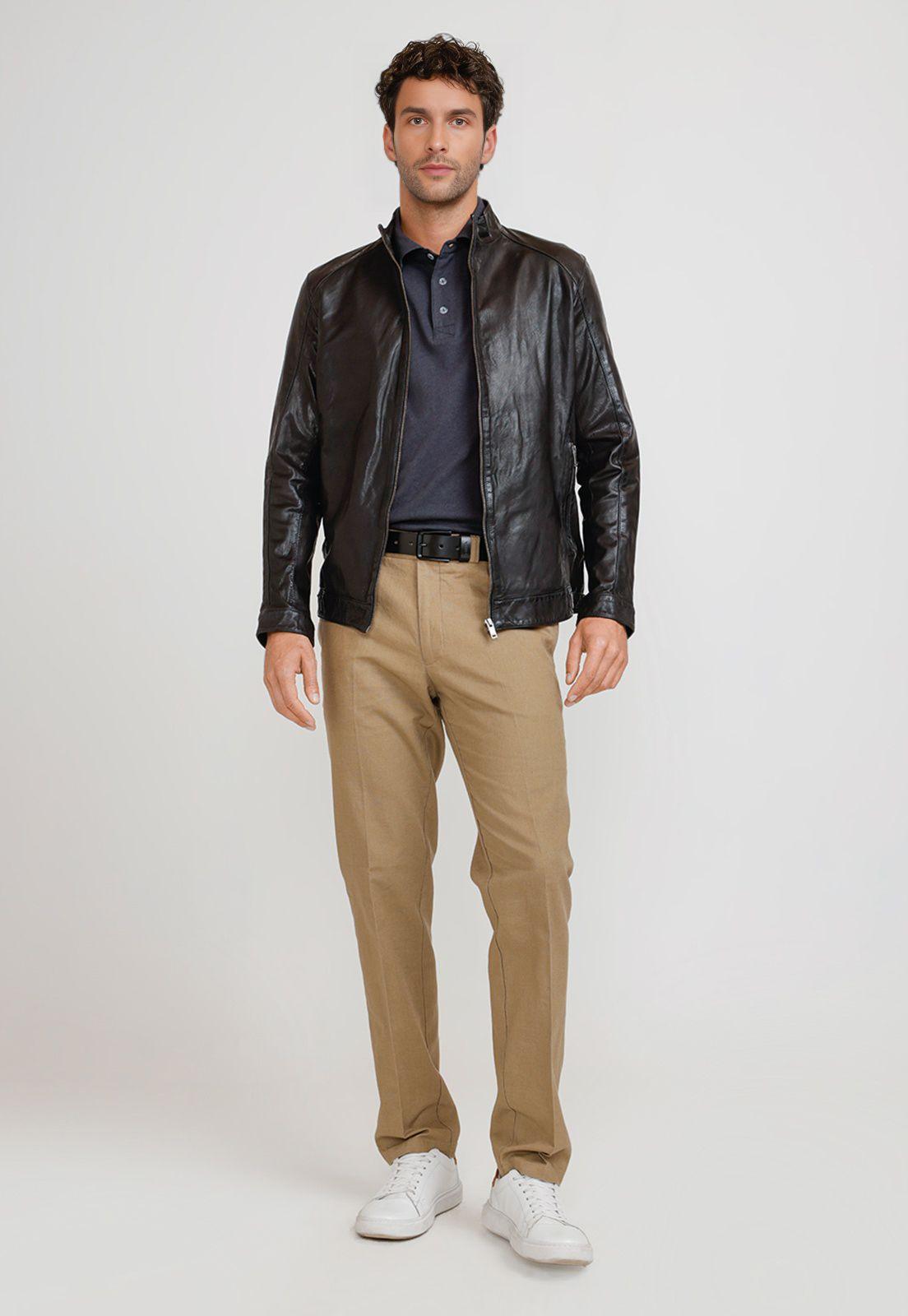 Chaqueta Cuero Amancio Negro-3