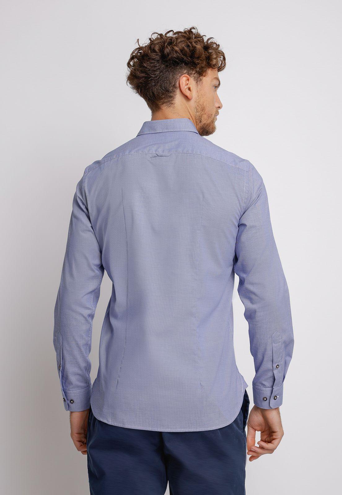 Camisa  hombre Slim Fit Europe Algodón Gris-1