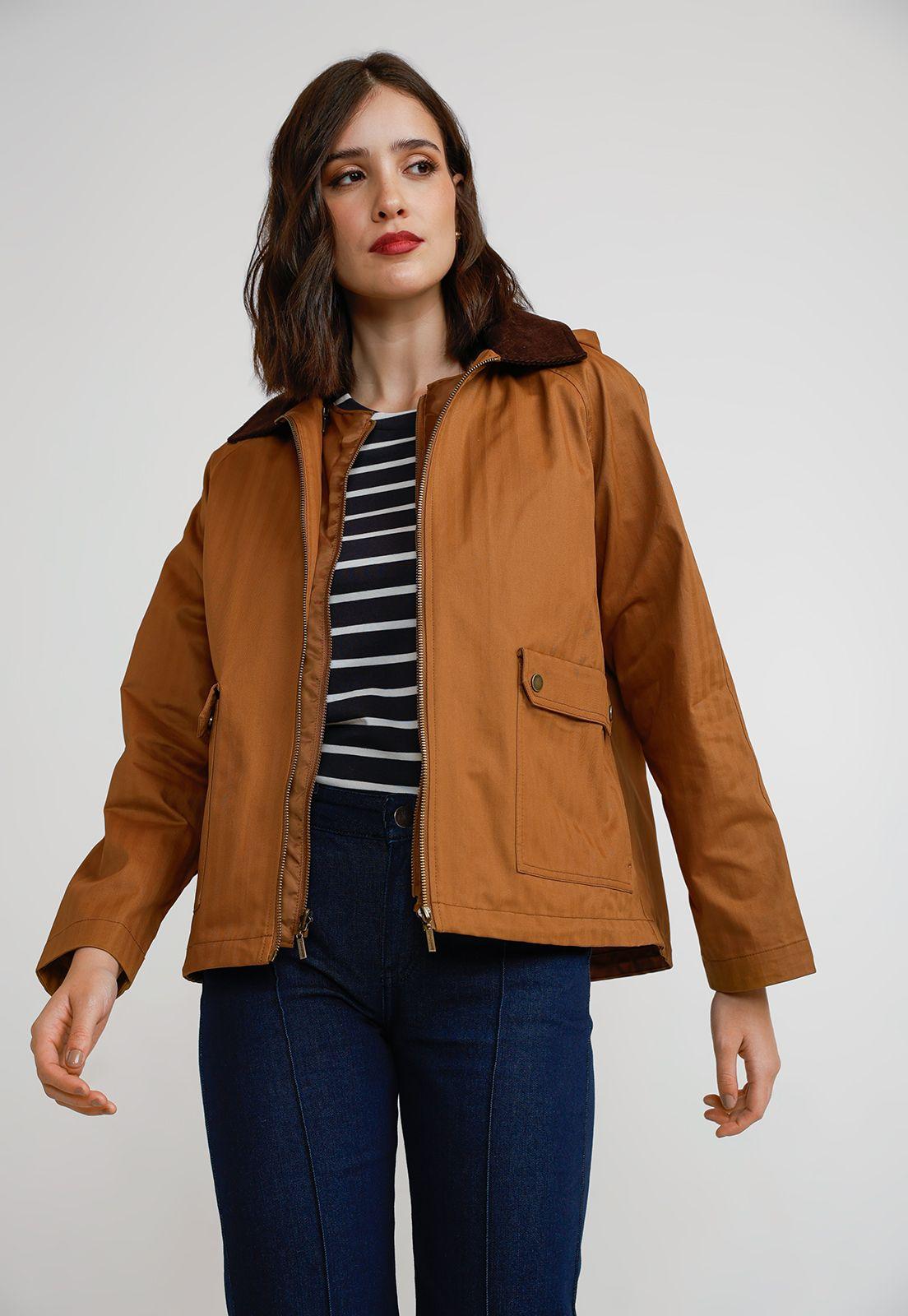 Parka 3 en 1 Mujer Algodón y Poliéster Camel-0