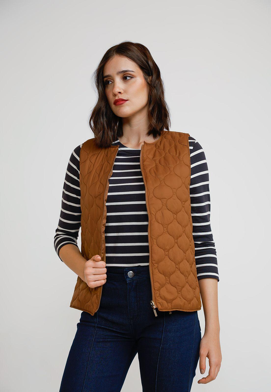 Parka 3 en 1 Mujer Algodón y Poliéster Camel-1
