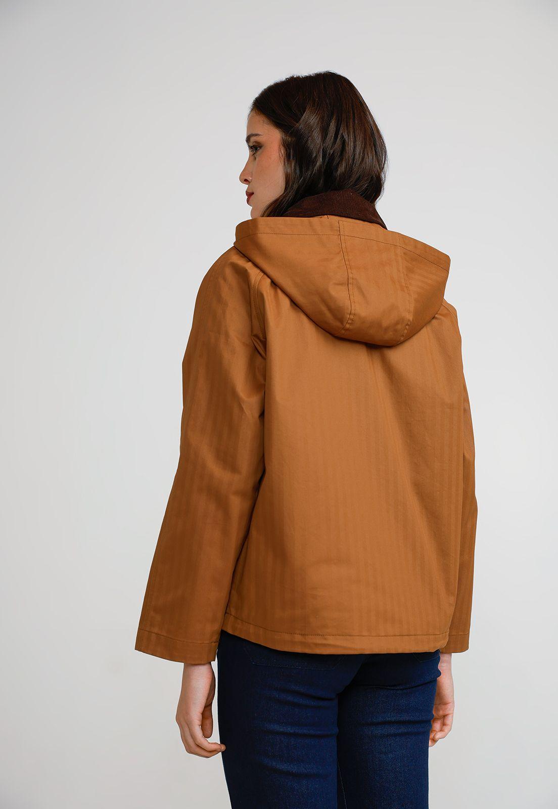 Parka 3 en 1 Mujer Algodón y Poliéster Camel-3