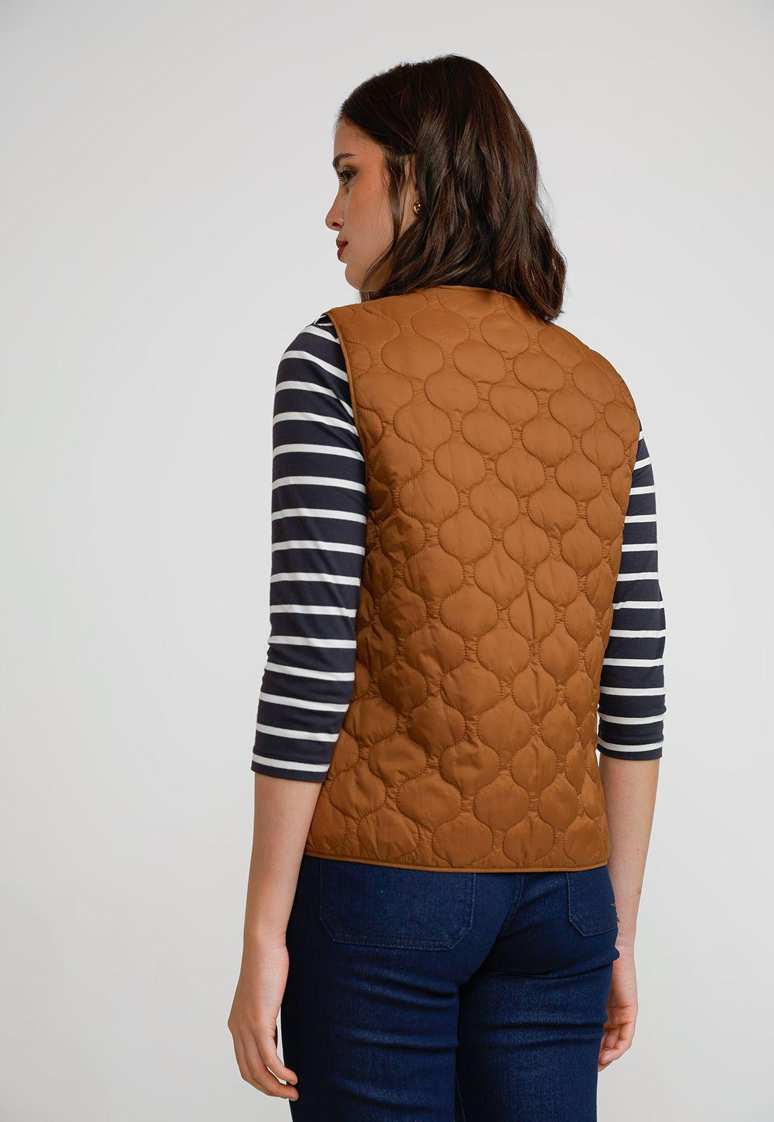 Parka 3 en 1 Mujer Algodón y Poliéster Camel-4