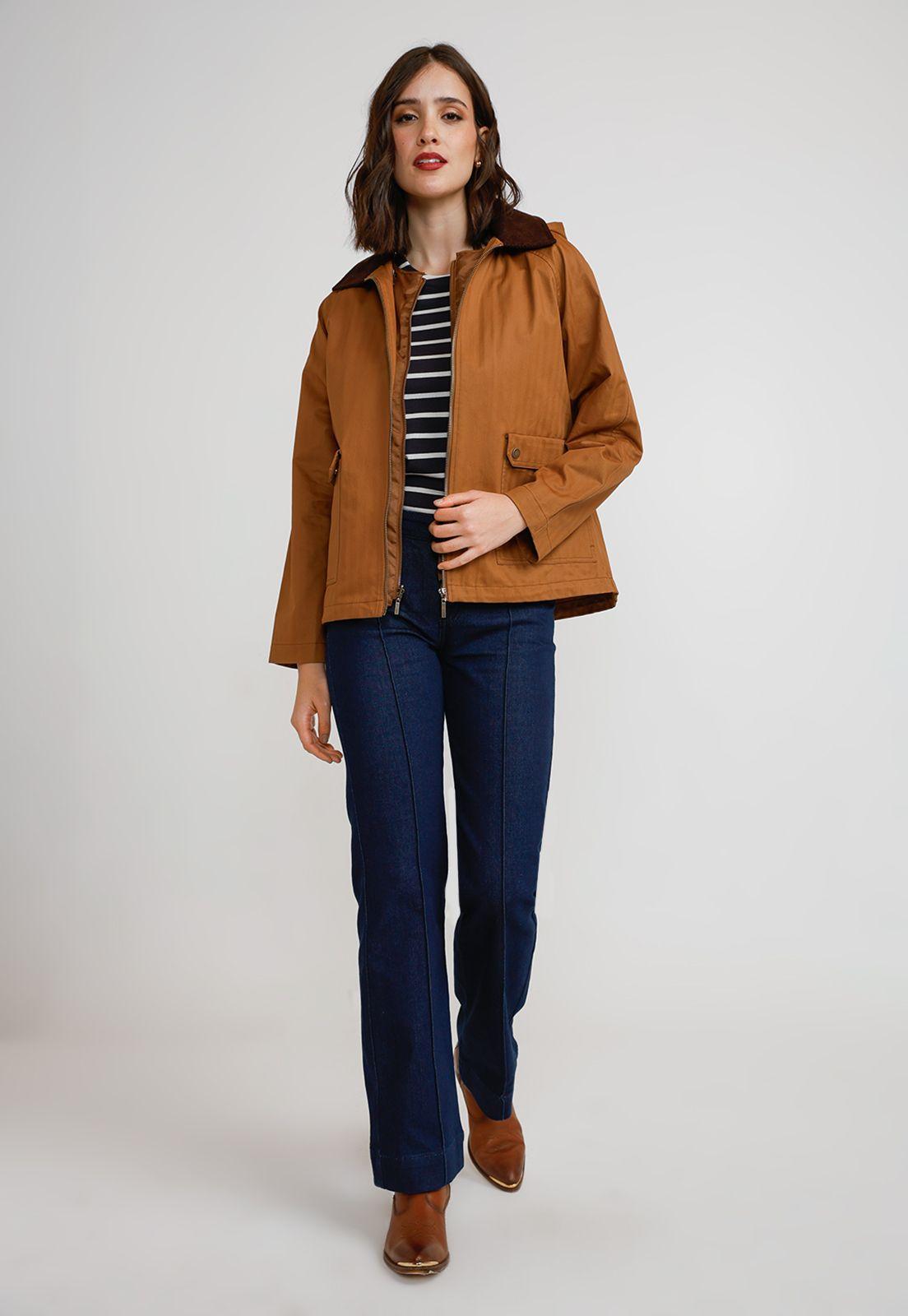 Parka 3 en 1 Mujer Algodón y Poliéster Camel-7