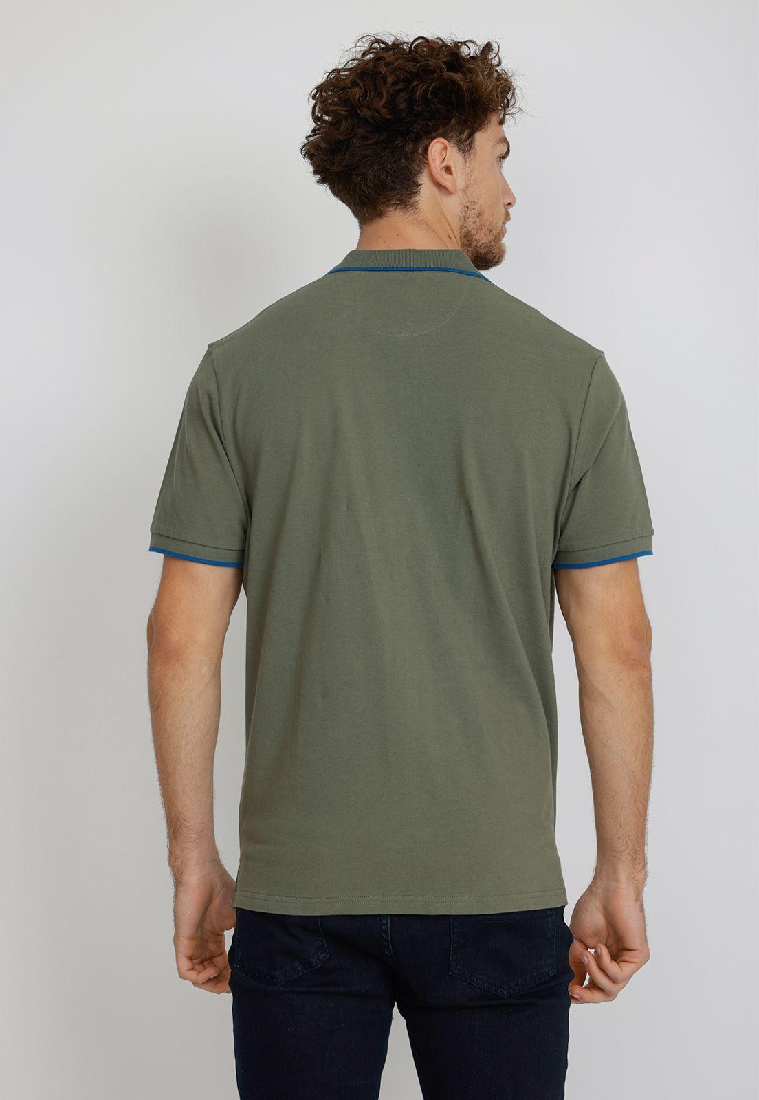 Polera Manga Corta hombre Regular Marinni Algodón Verde-1